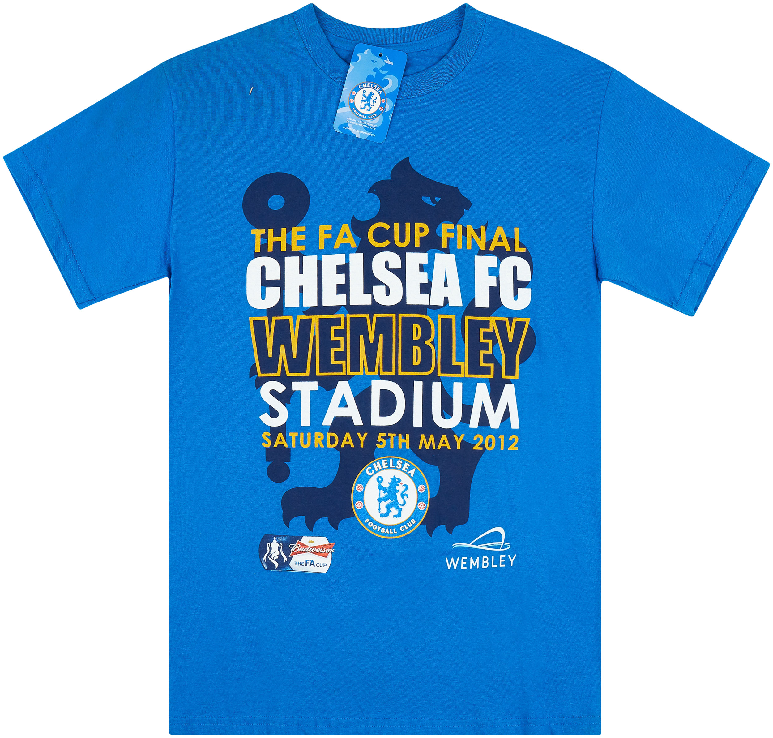 2012 Chelsea Fa Cup Final Cotton Tee New S