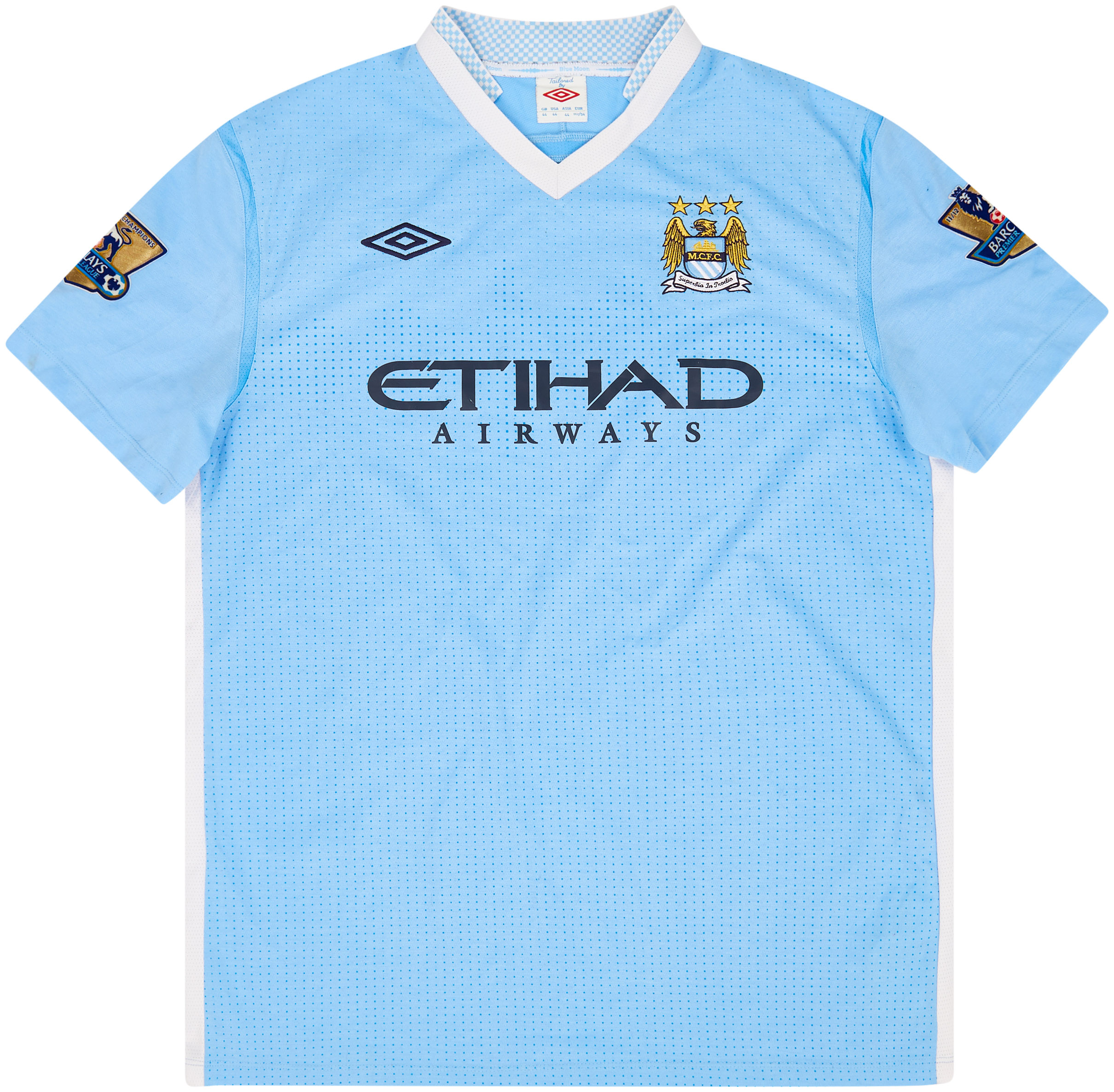 2011-12 Manchester City Home Shirt - Good - (L)