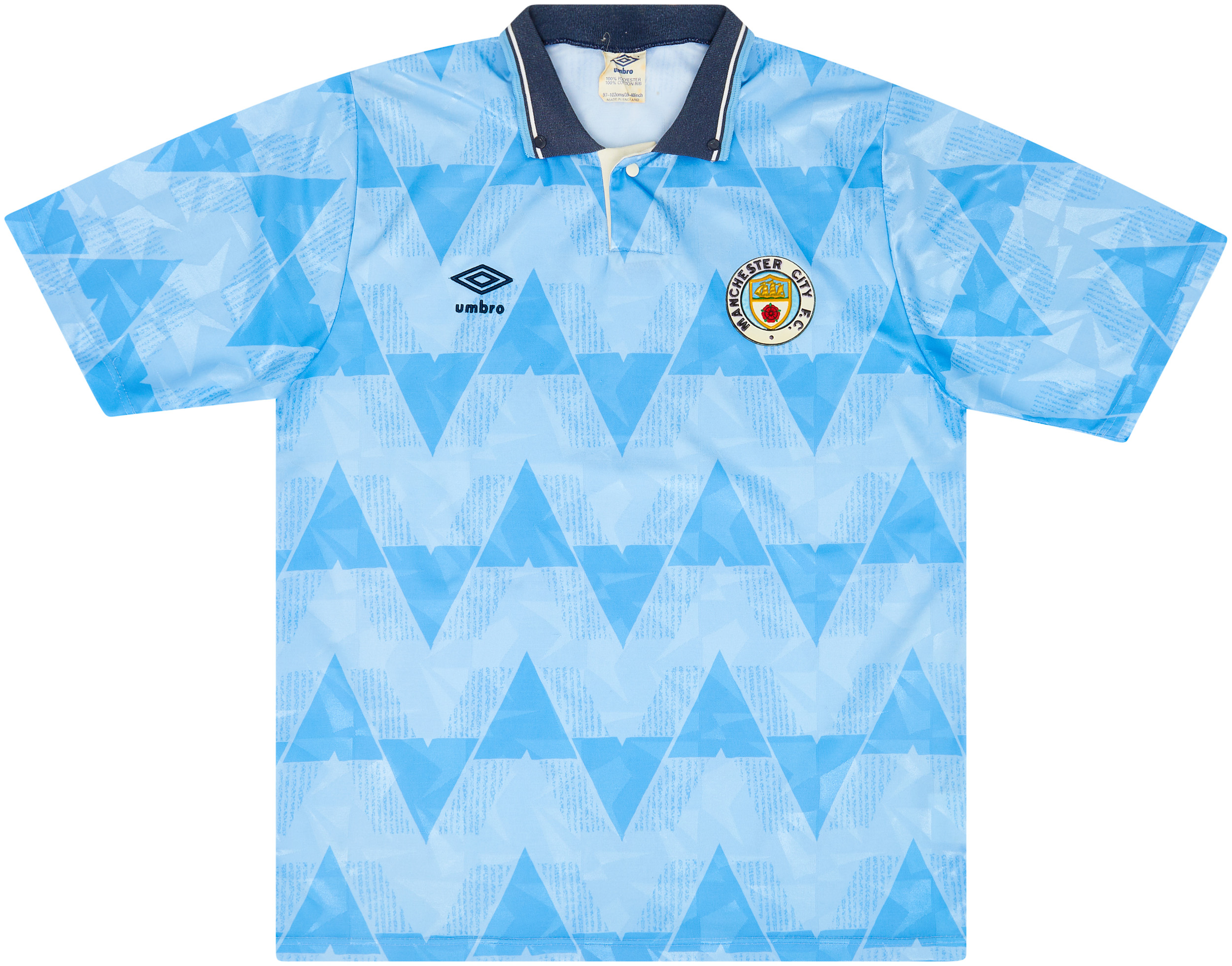 1989-91 Manchester City Home Shirt - 8/10 - ()