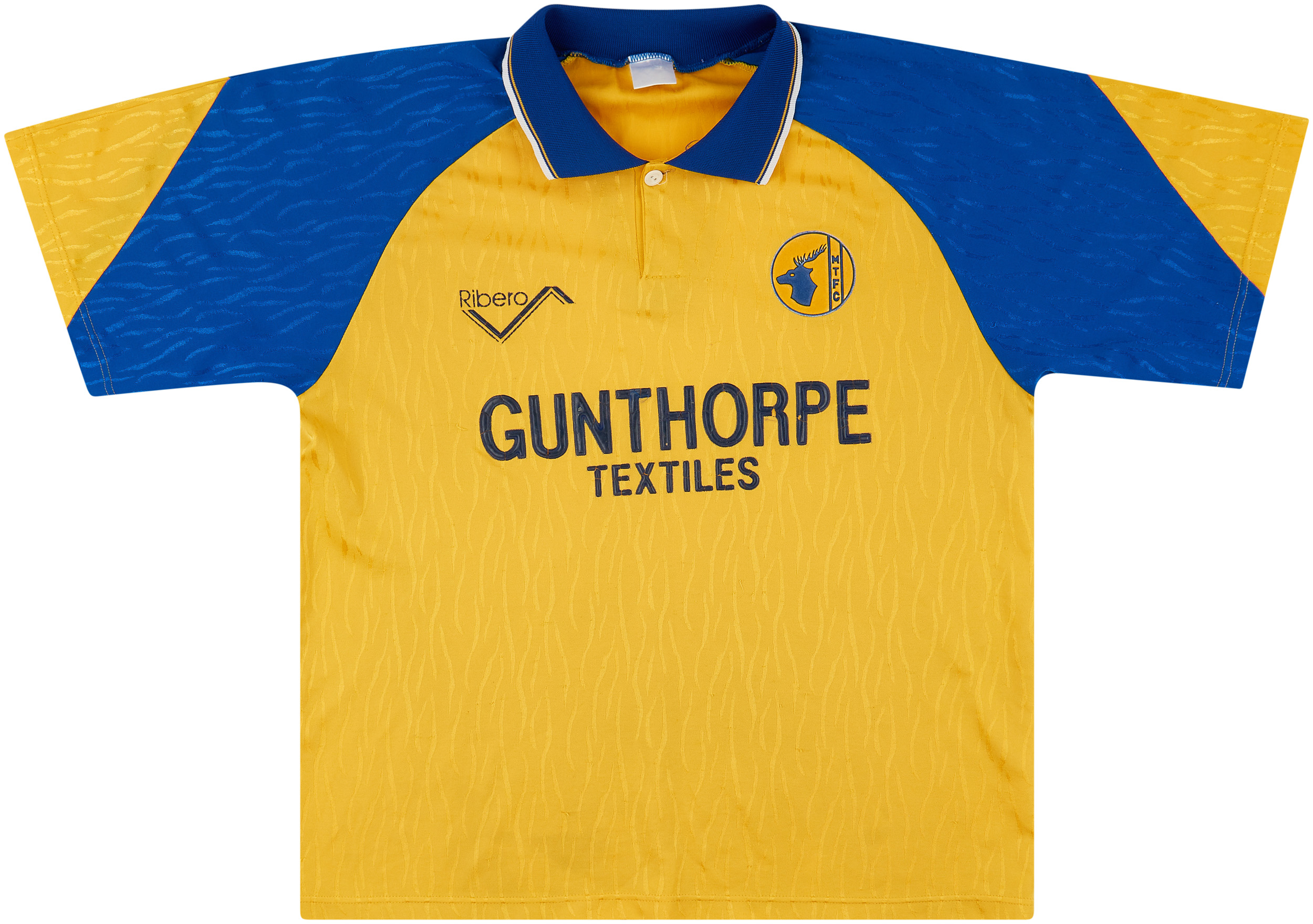 1991-92 Mansfield Town Home Shirt - Very Good 6/10 - (L)