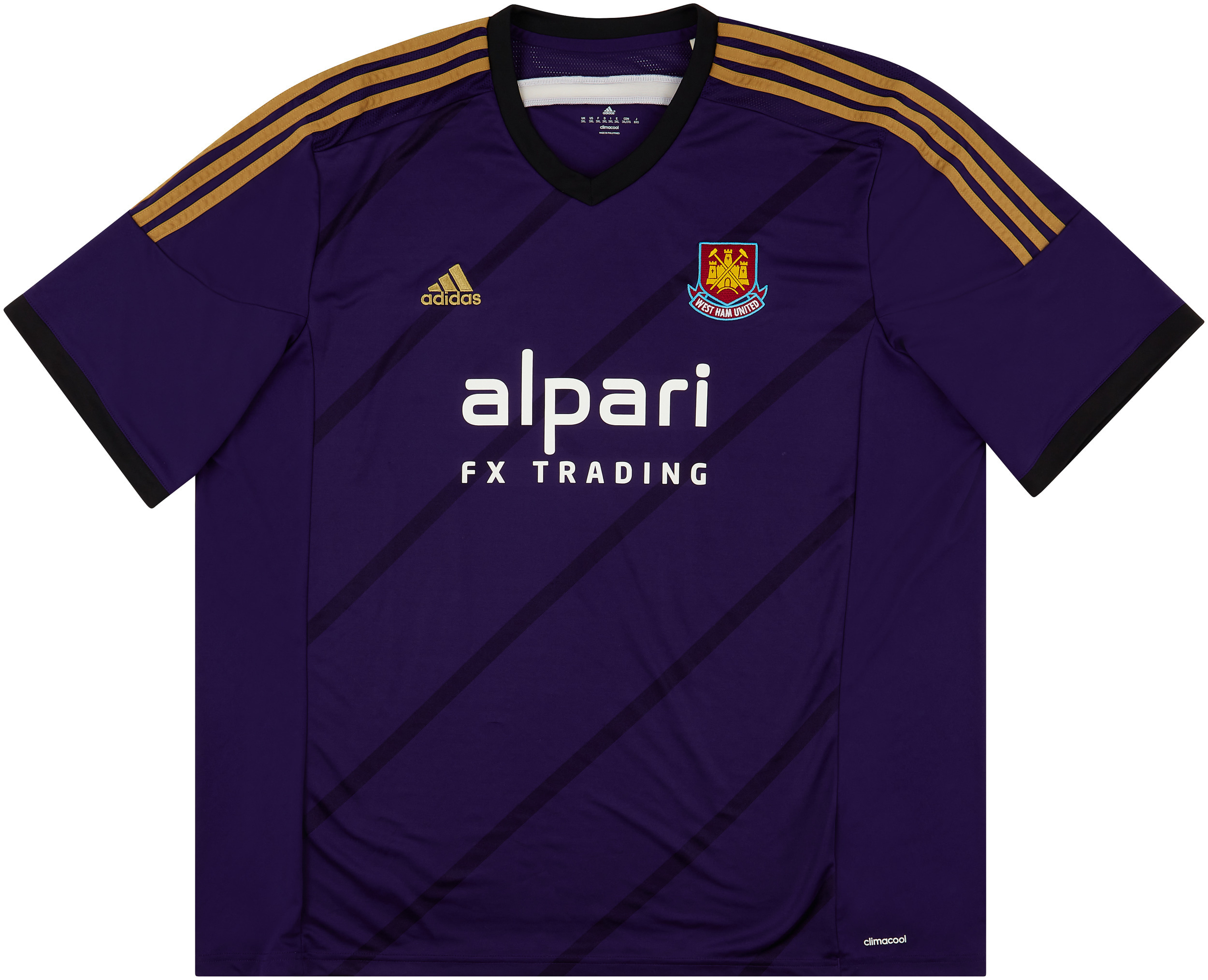 West Ham Third Shirt Excellent Xl