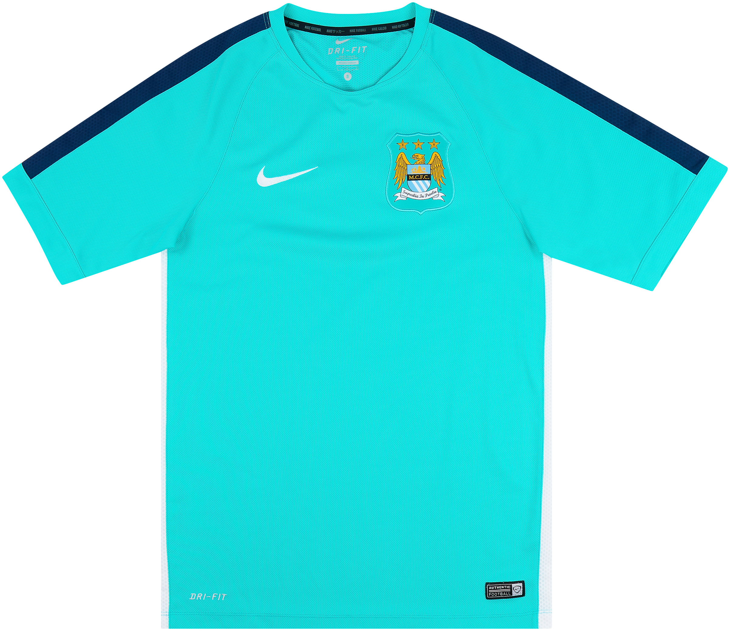 2015-16 Manchester City Nike Training Shirt - Excellent 9/10 - (S)