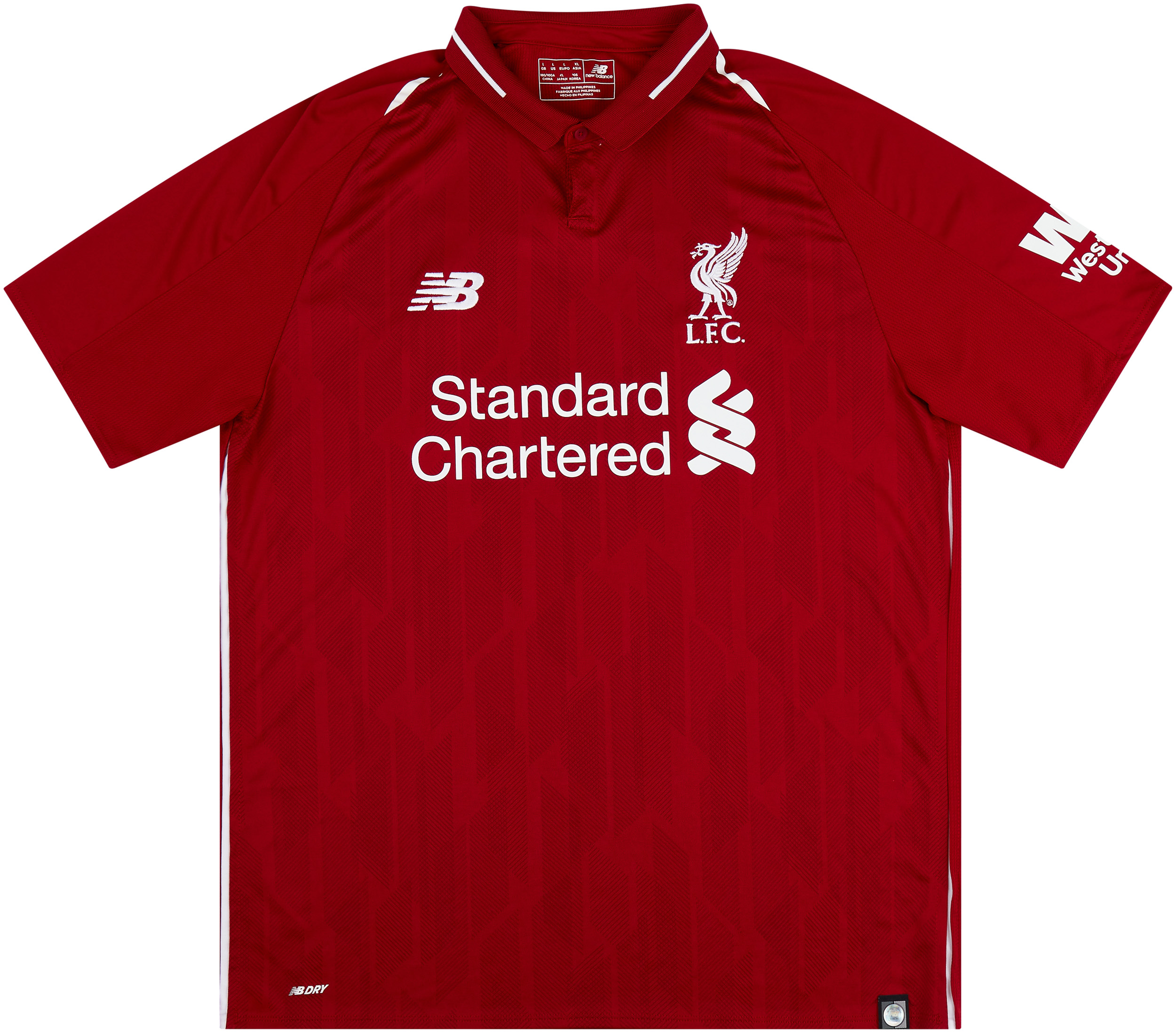 2018-19 Liverpool Home Shirt Virgil #4 - Mint 10/10 - (L)