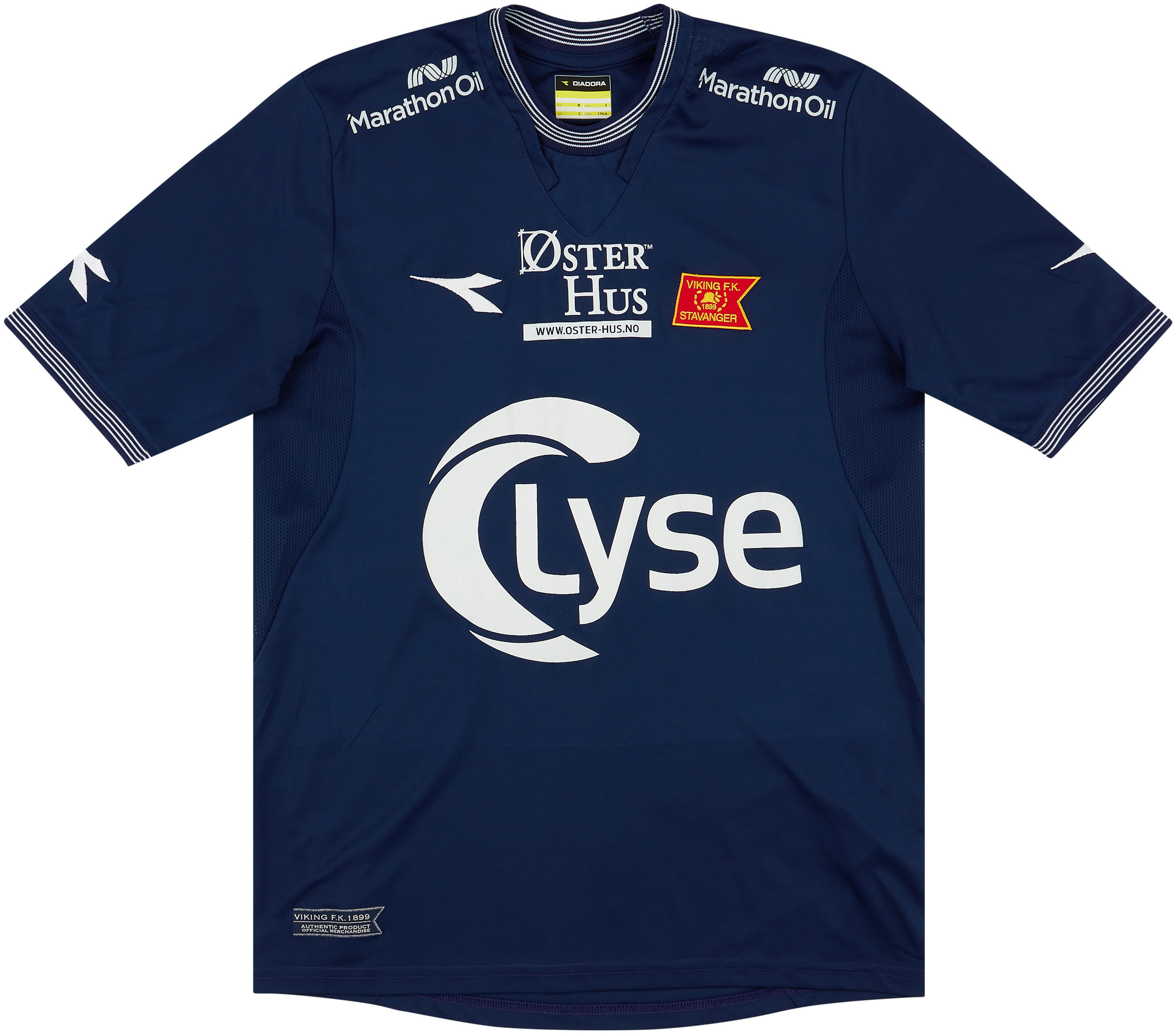 Viking Stavanger Home football shirt 2010 - 2011. Sponsored by Lyse