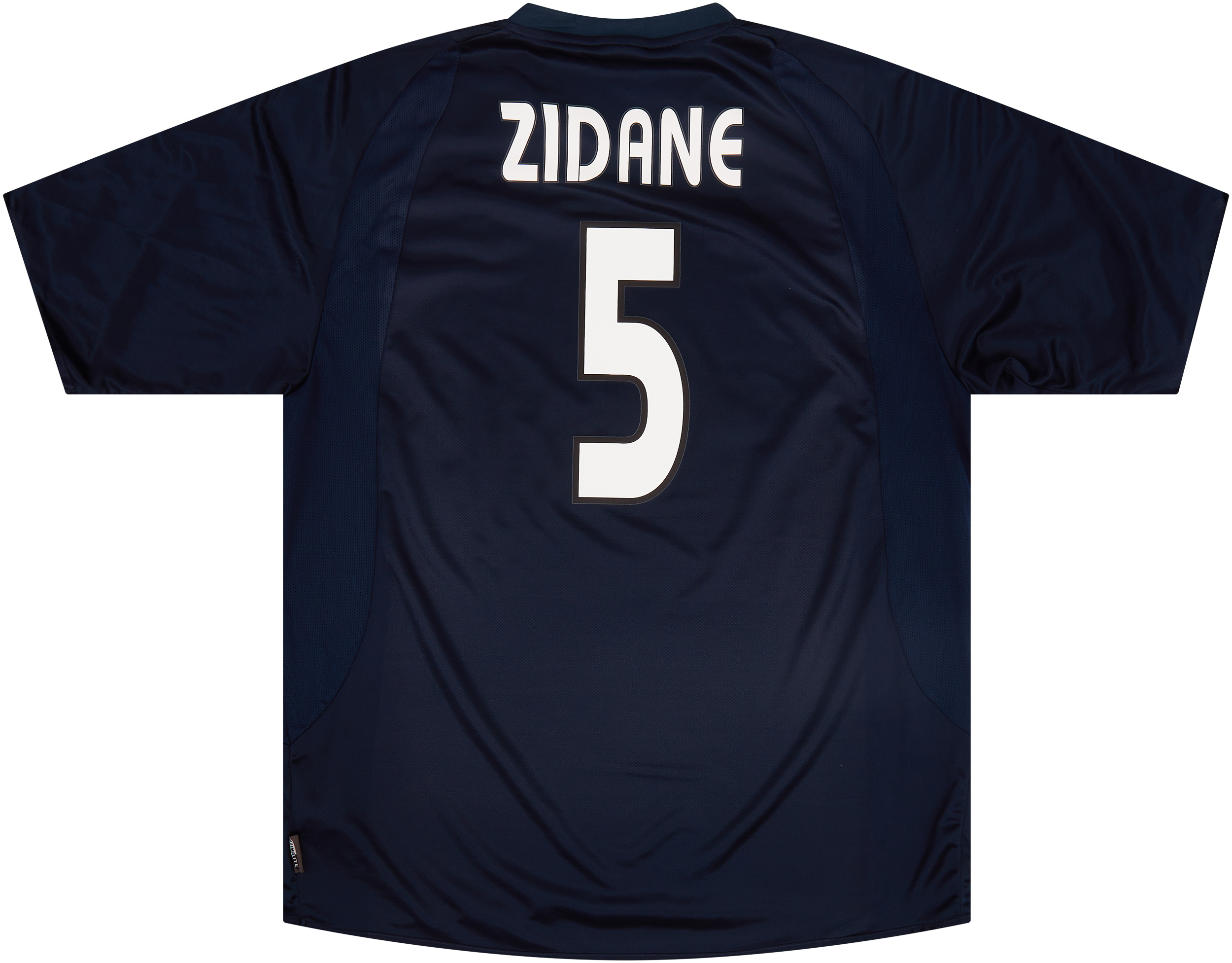 REAL MADRID 2003 2004 ZIDANE 5 HOME JERSEY UCL (Very good) XXL – Foot- Jerseys