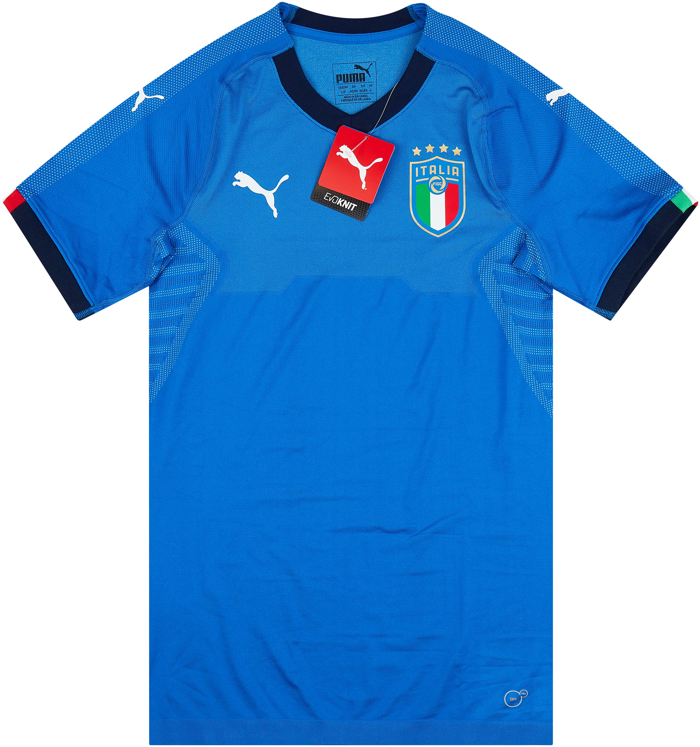 2018-19 Italy Evoknit Authentic Home Shirt ()
