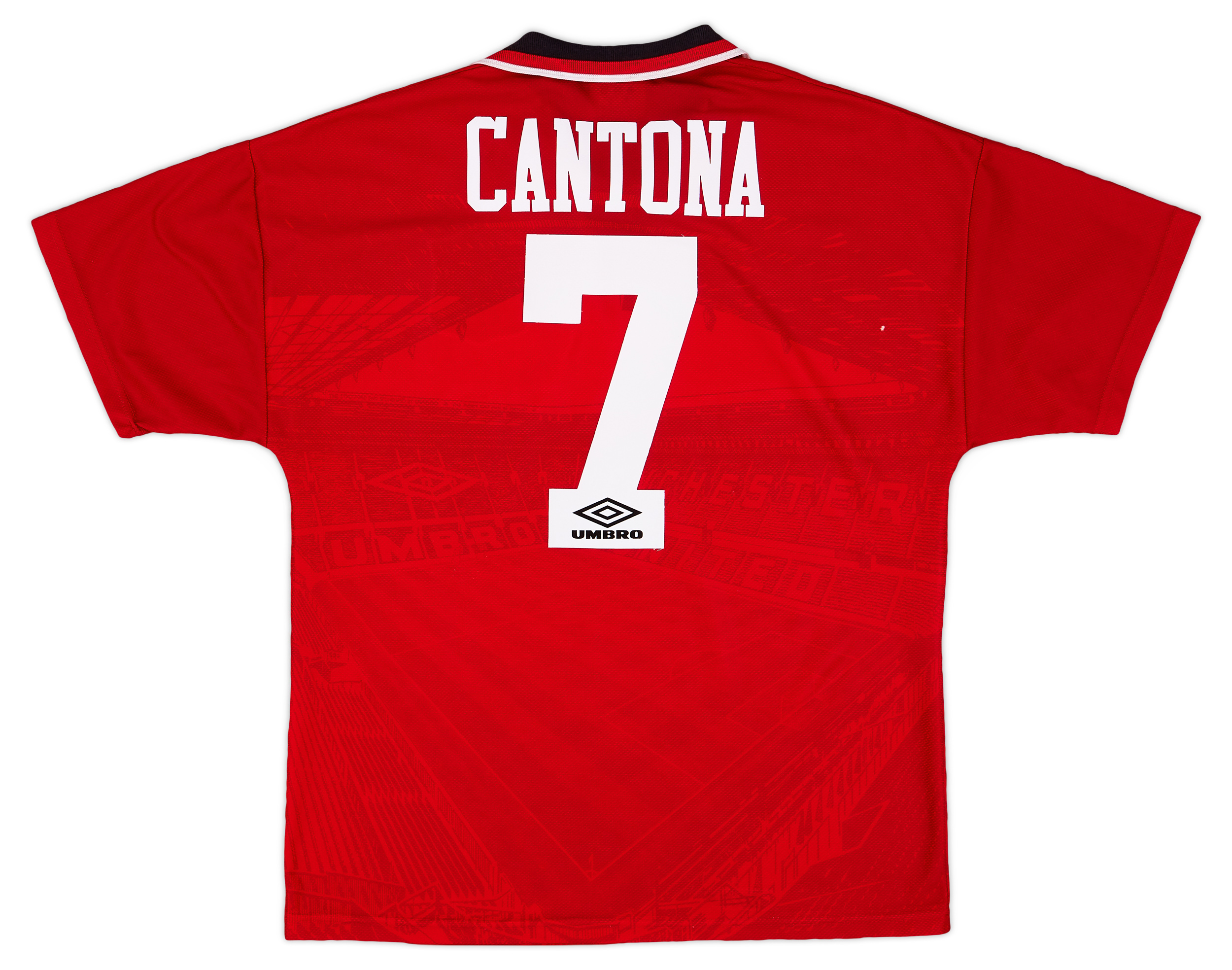 1994-96 Manchester United Home Shirt Cantona #7 - Excellent 9 10 - (m)