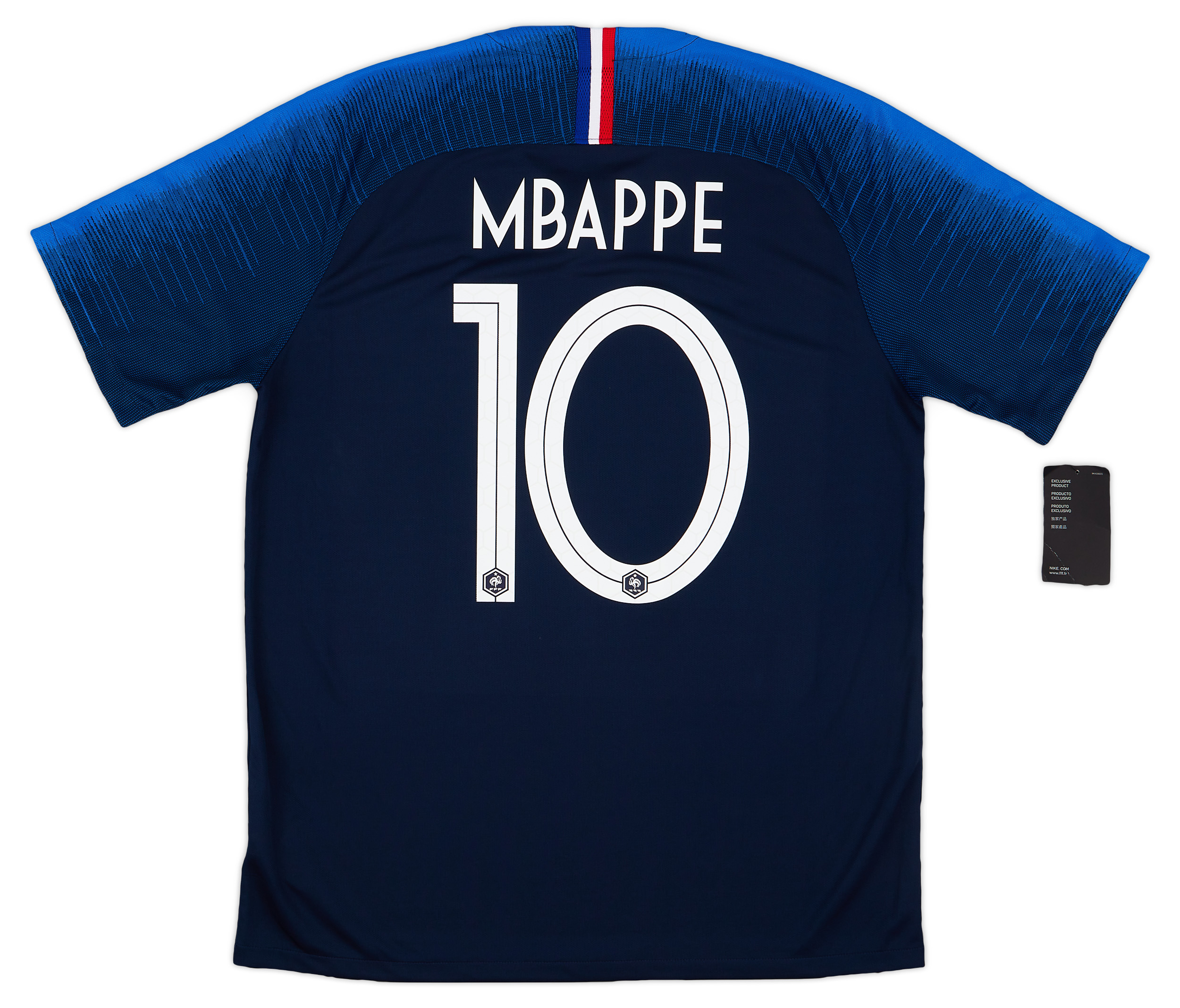 2018 France Home Shirt Mbappe #10 - NEW - (L)