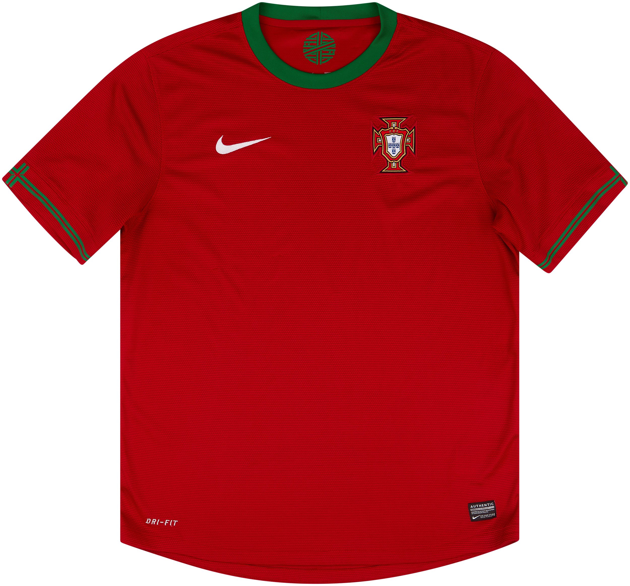 2012-13 Portugal Home Shirt - Very Good 6/10 - (L)