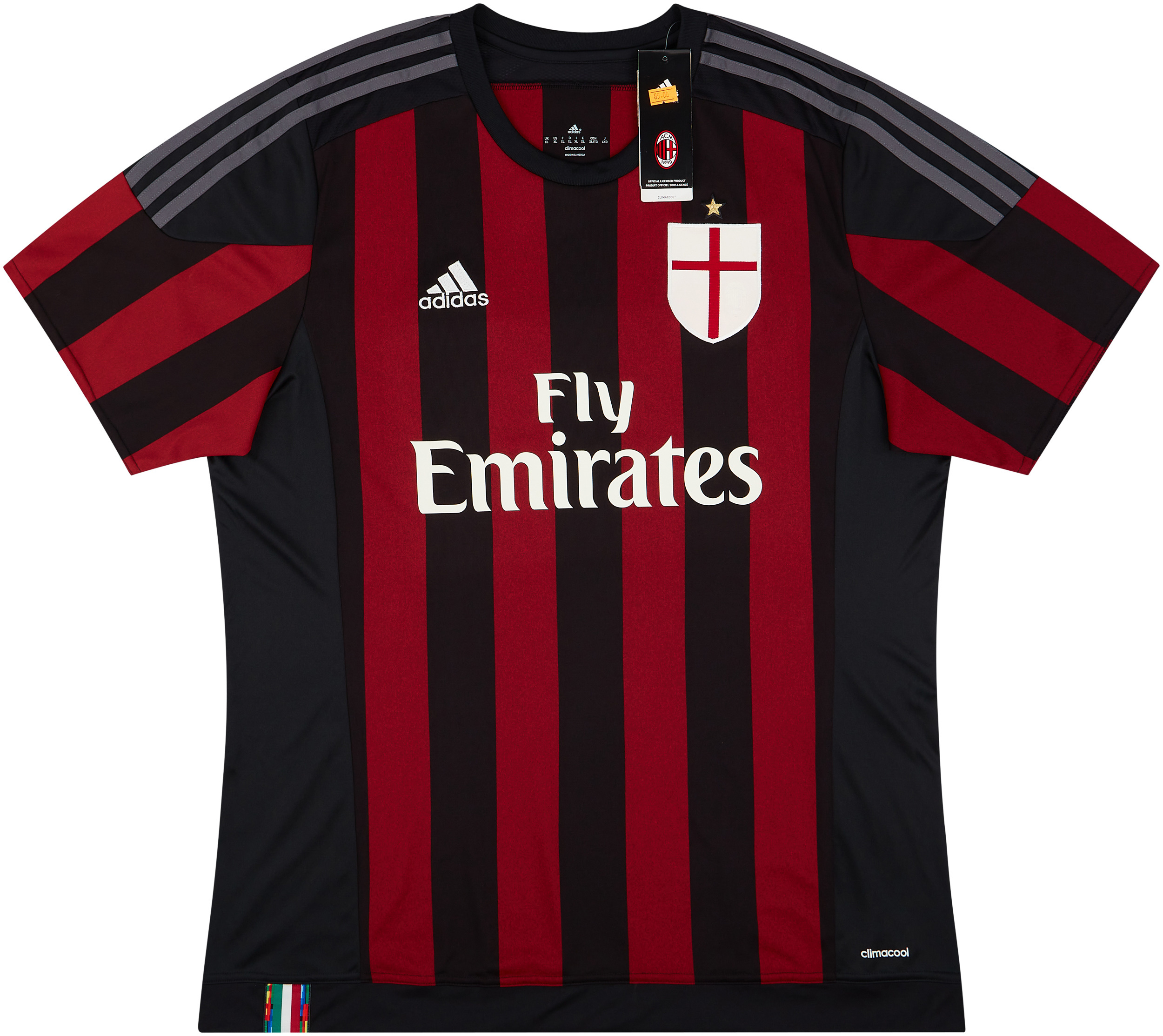 2015-16 AC Milan Home Shirt - NEW - (XL)