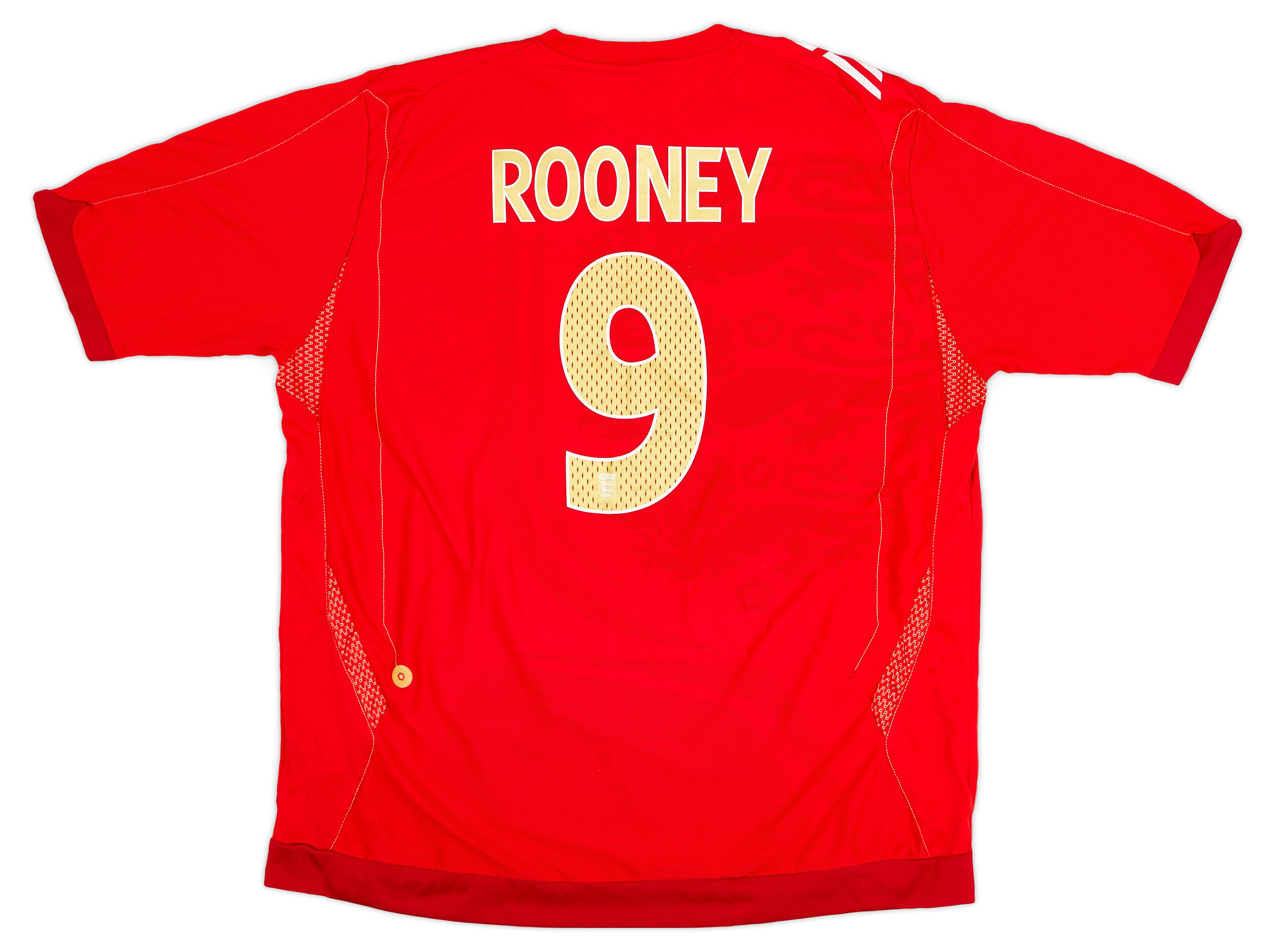 2006-08 England Away Shirt Rooney #9 - Excellent 8/10 - (XXL)