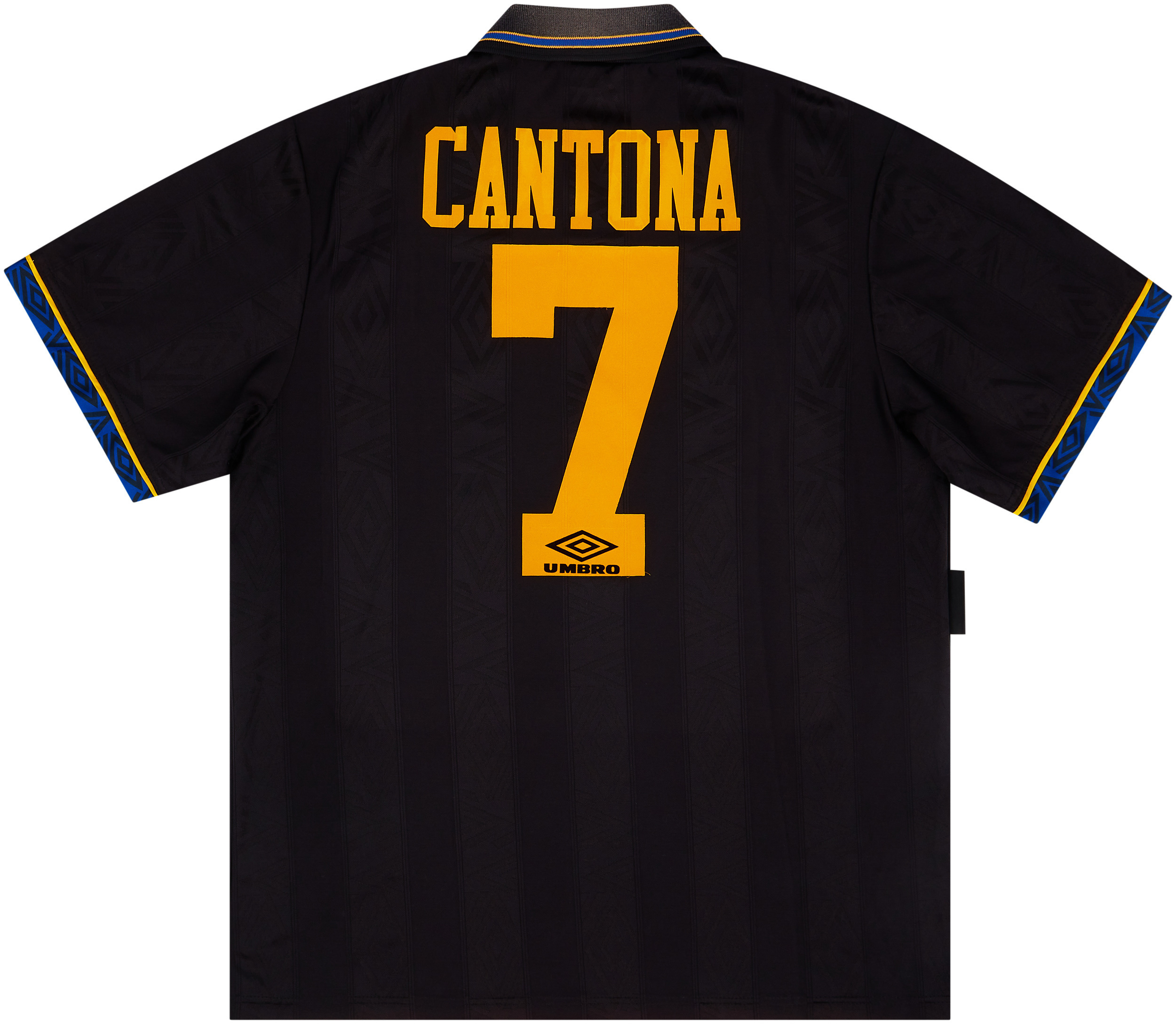 1993-95 Manchester United Away Shirt Cantona #7 - Excellent 8/10 - (L)