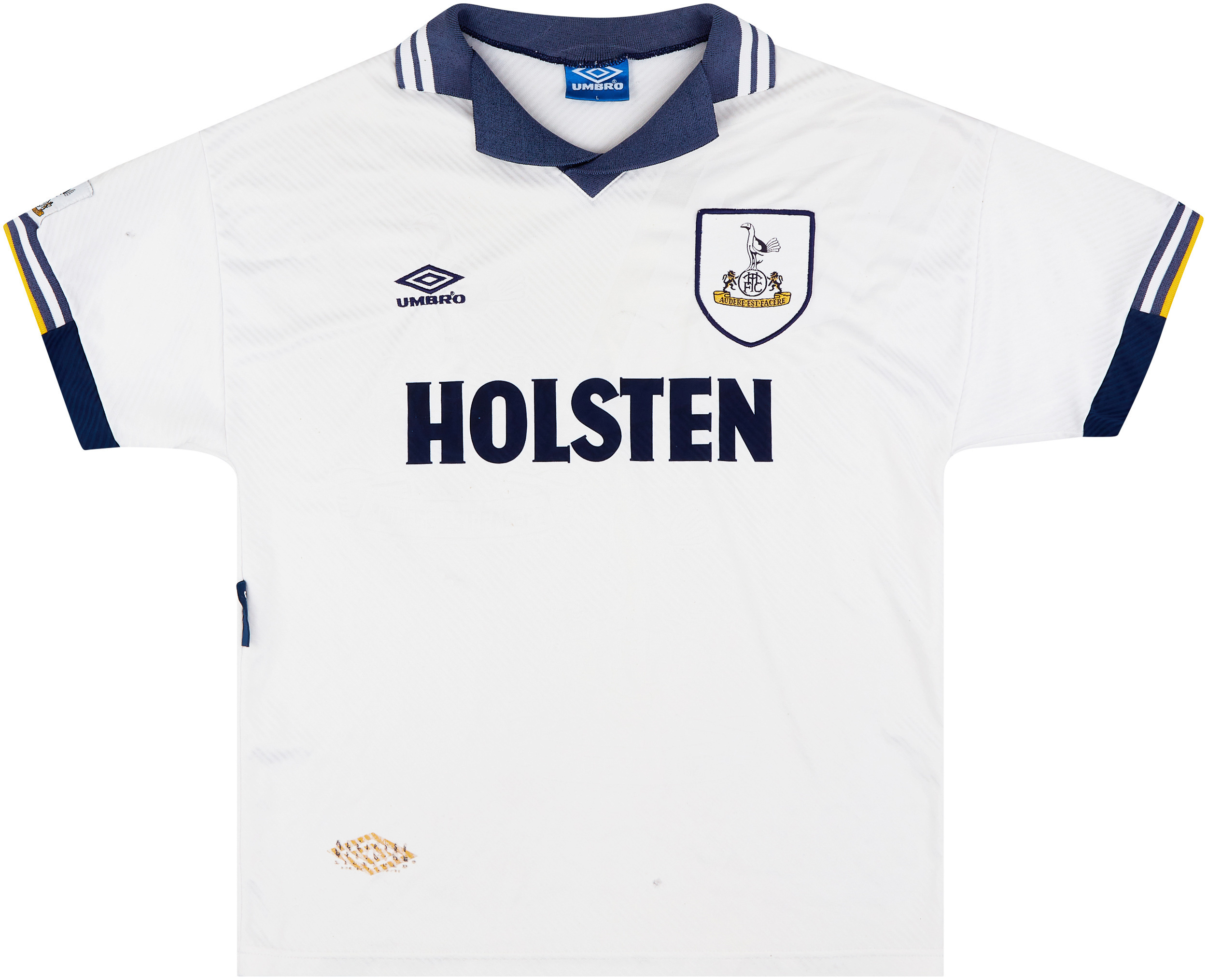 1993-95 Tottenham Home Shirt - Good 5/10 - (L)