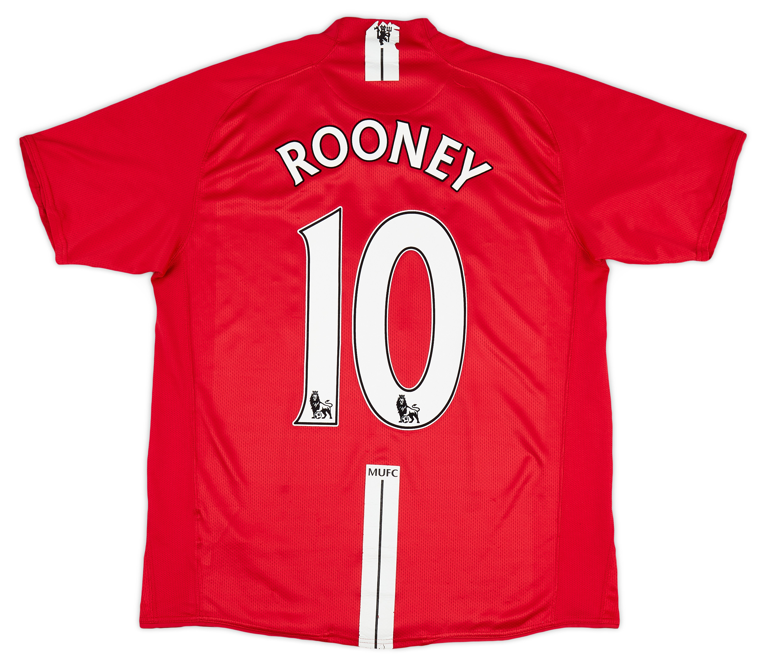 2007-09 Manchester United Home Shirt Rooney #10 - Good 5/10 - (L)