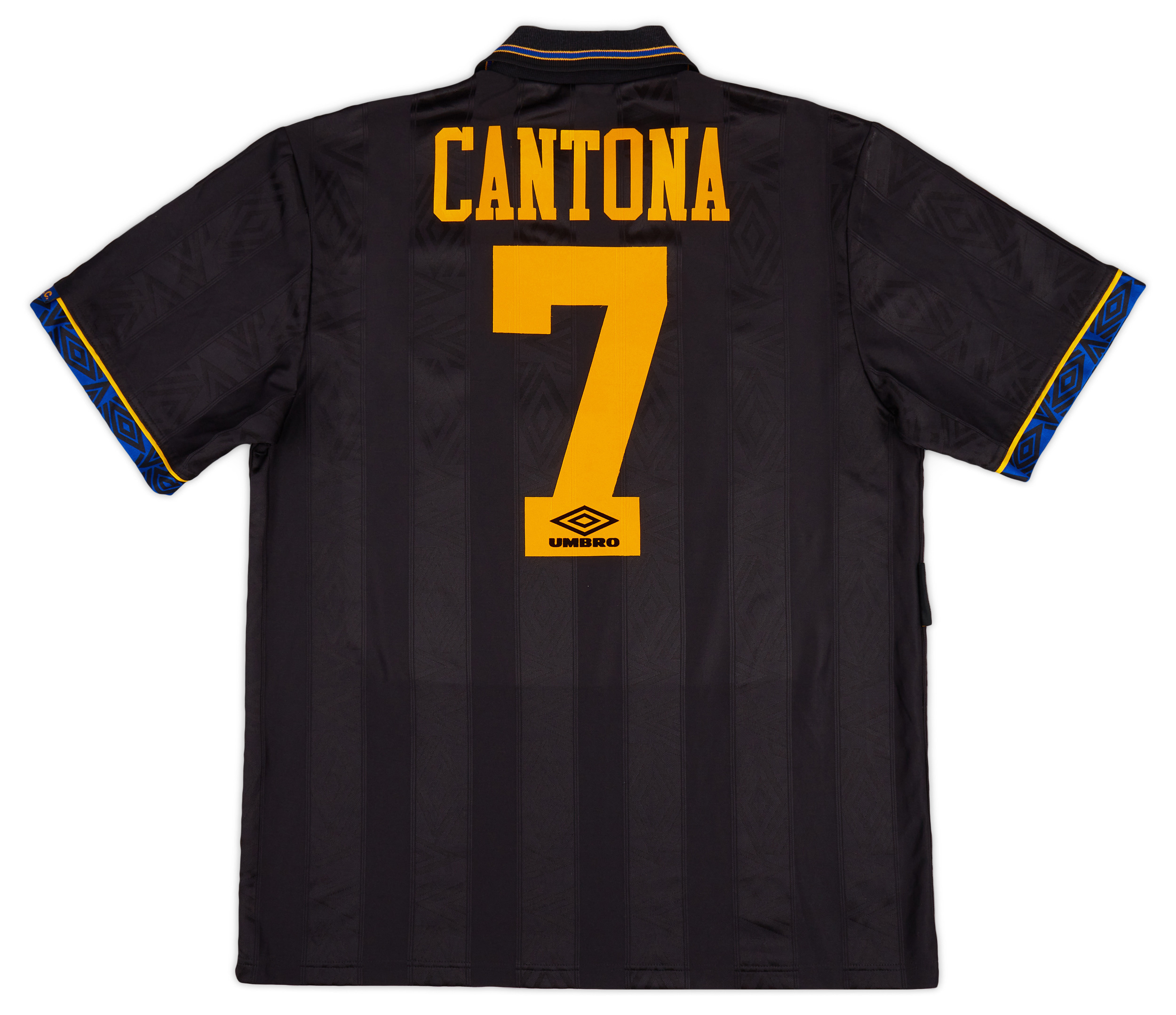 1993-95 Manchester United Away Shirt Cantona #7 - Excellent 8/10 - (L)