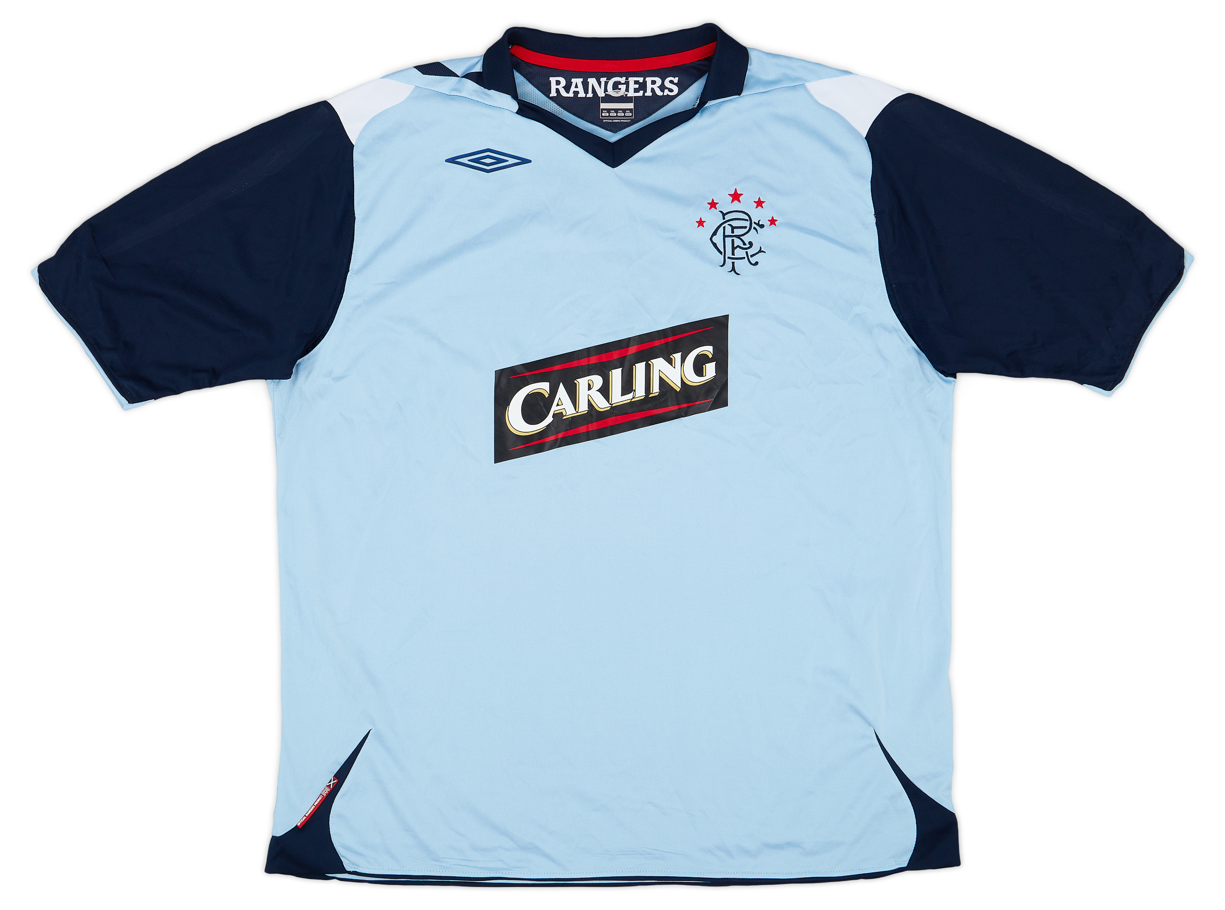 Rangers Away football shirt 2009 - 2010. Sponsored by Carling