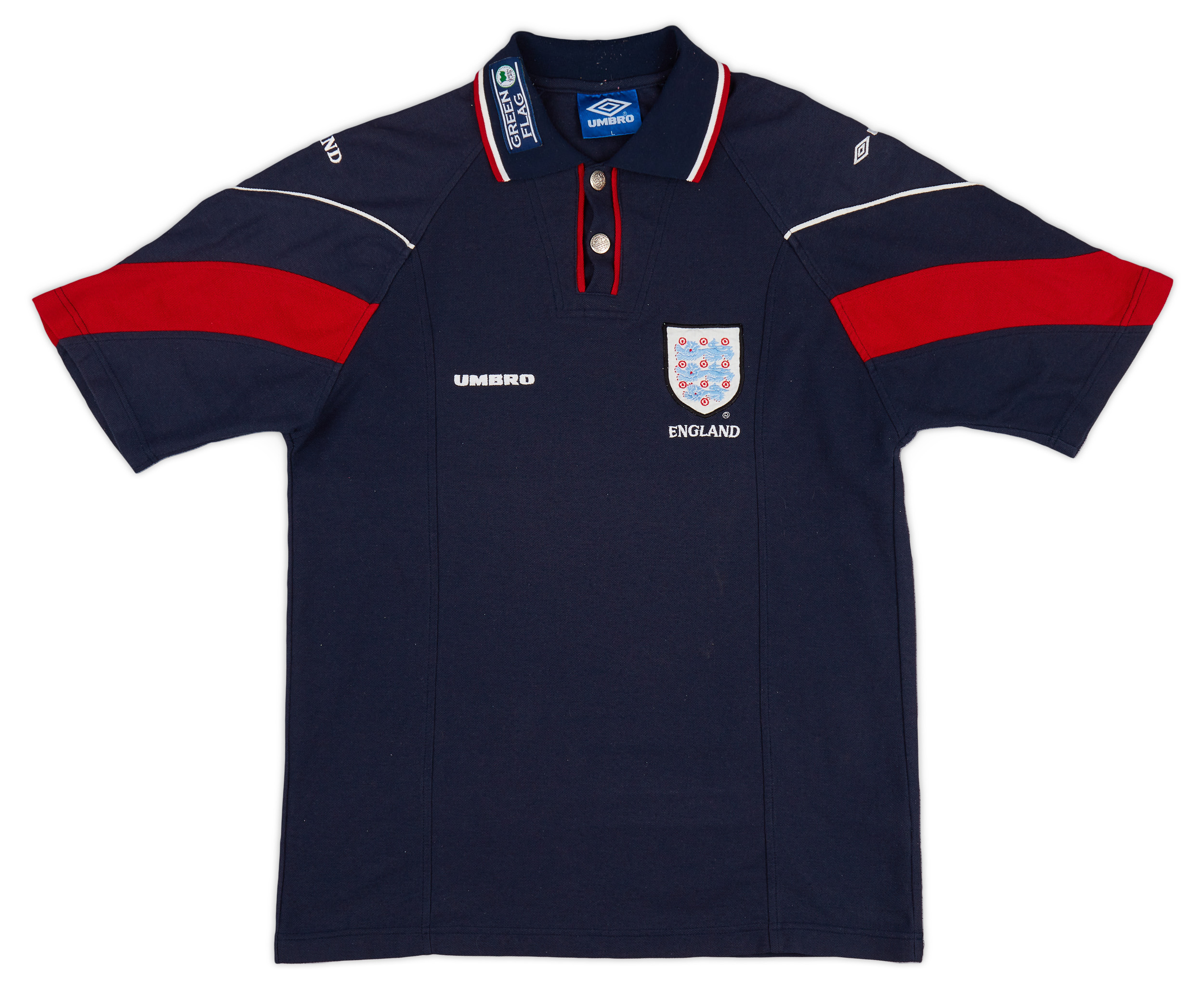1998 England Umbro Polo Shirt - Excellent 9/10 - (L)