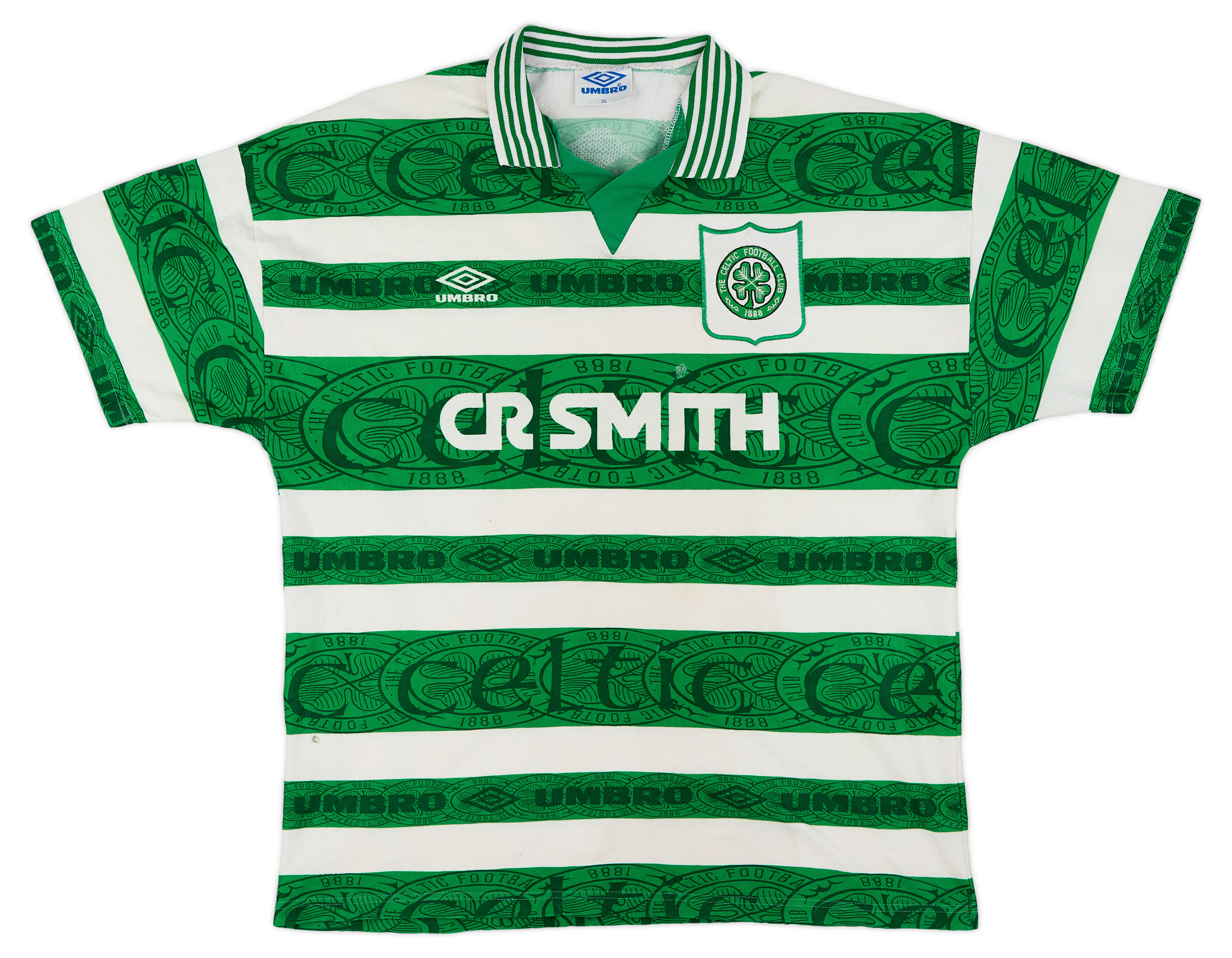 Celtic Away football shirt 1993 - 1994. Sponsored by CR Smith