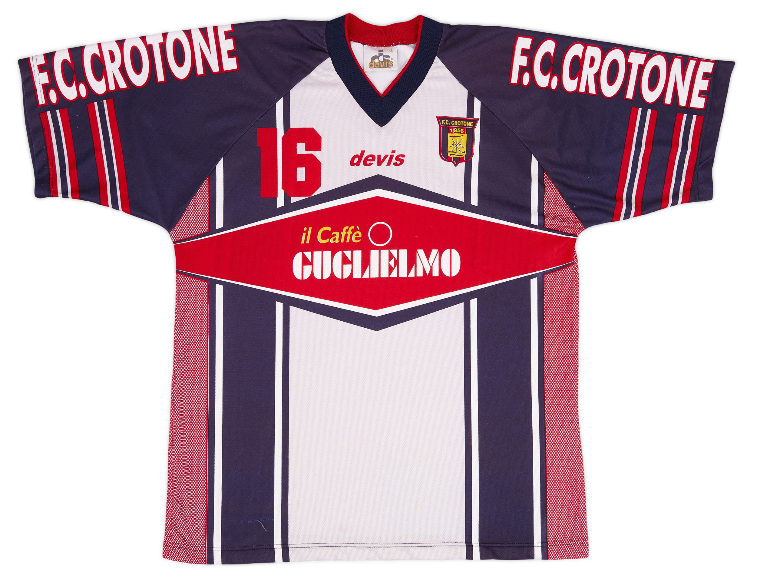 2000s Crotone Player Issue Devis Training Shirt #16 - Very Good 7/10 - (XL)