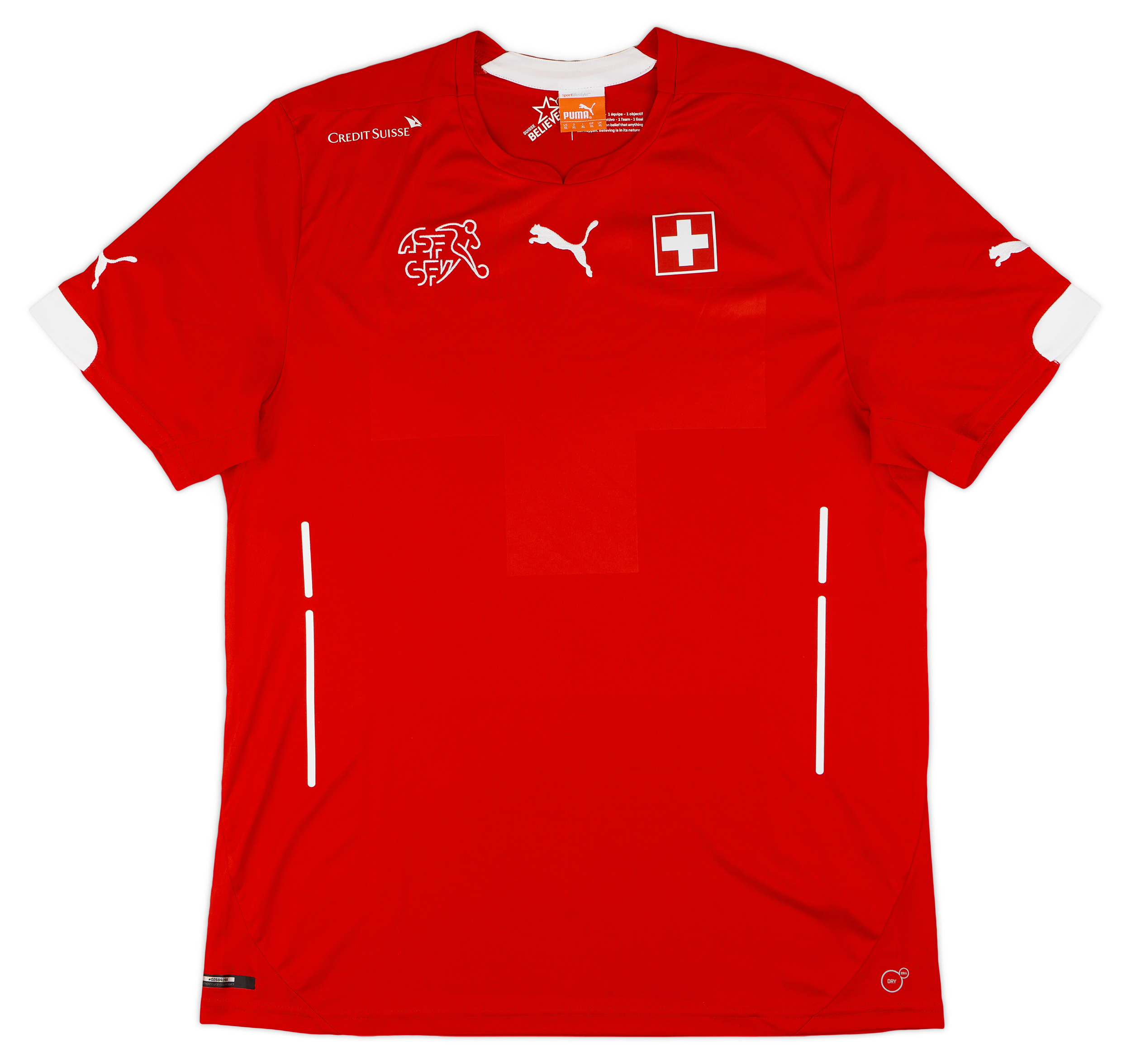 2014-15 Switzerland Player Issue Home Shirt (PRO Fit) - 9/10 - ()