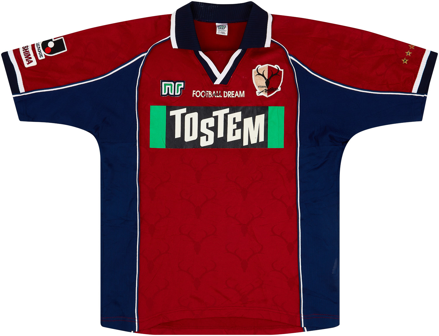 2001 Kashima Antlers Signed Home Shirt