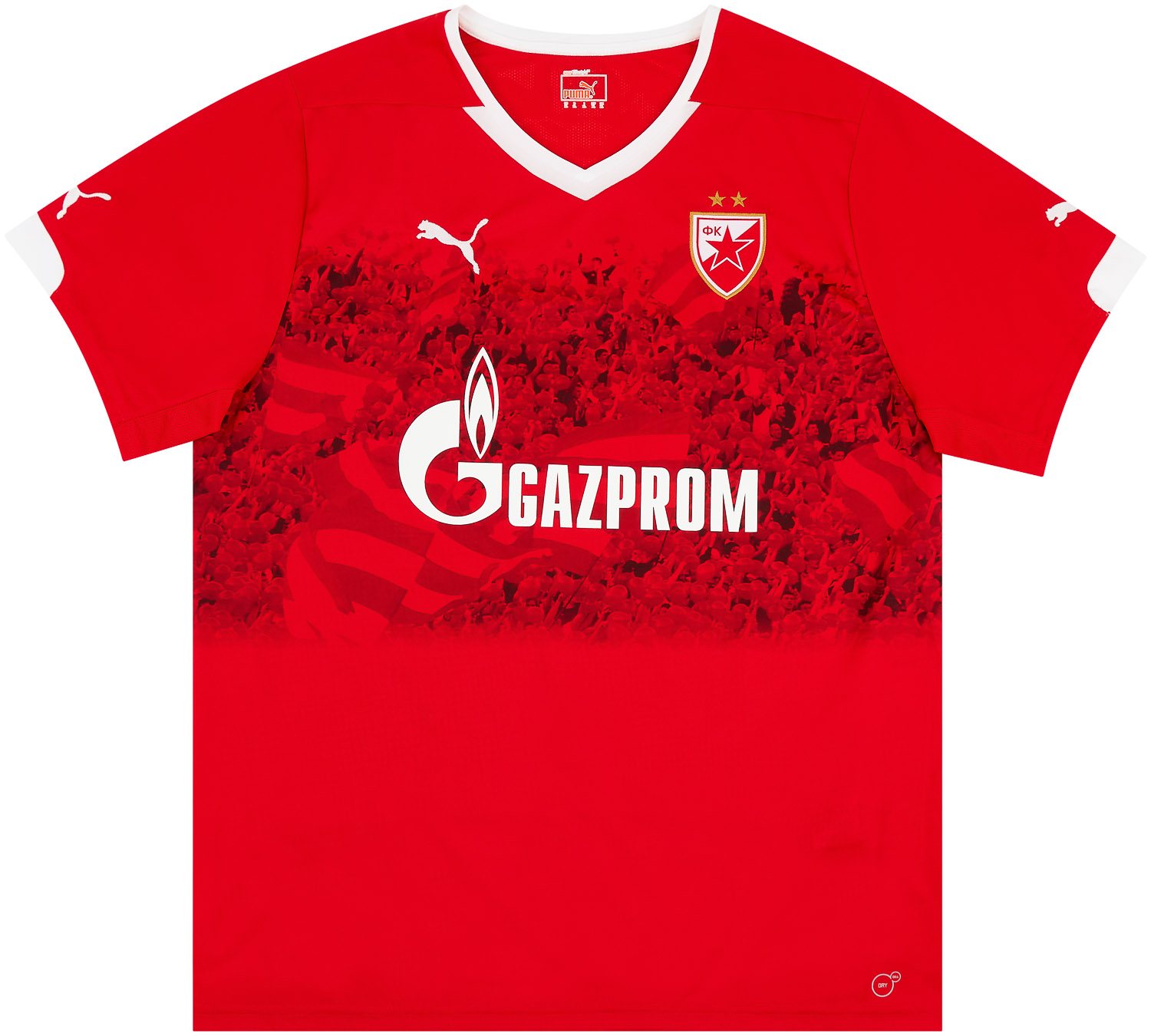 Red Star Belgrade Keeper voetbalshirt 2016 - 2017. Sponsored by Gazprom