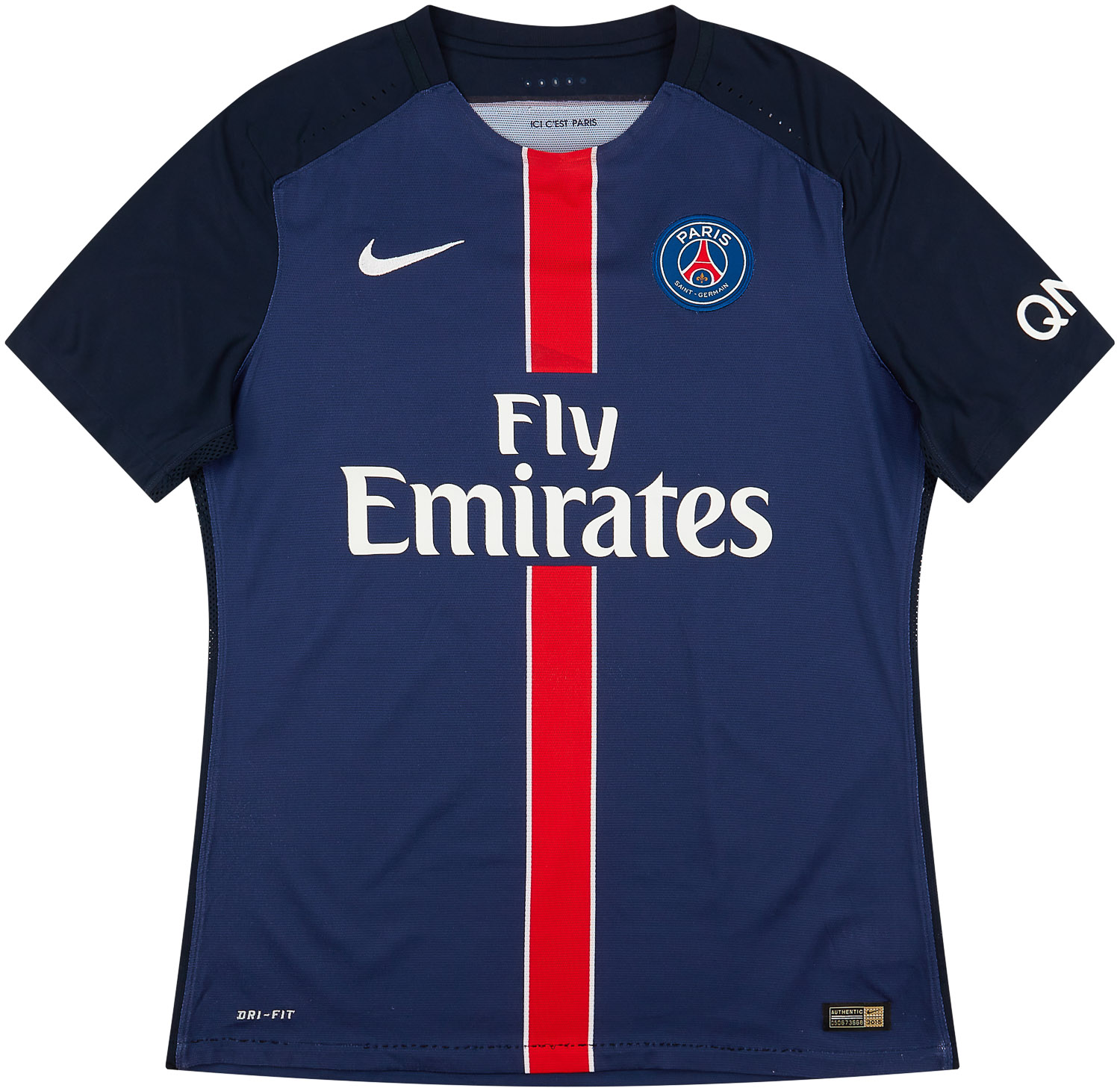Kijkgat Erfenis Meerdere 2015-16 Paris Saint-Germain Player Issue Home Shirt - Very Good 7/10 - (L)