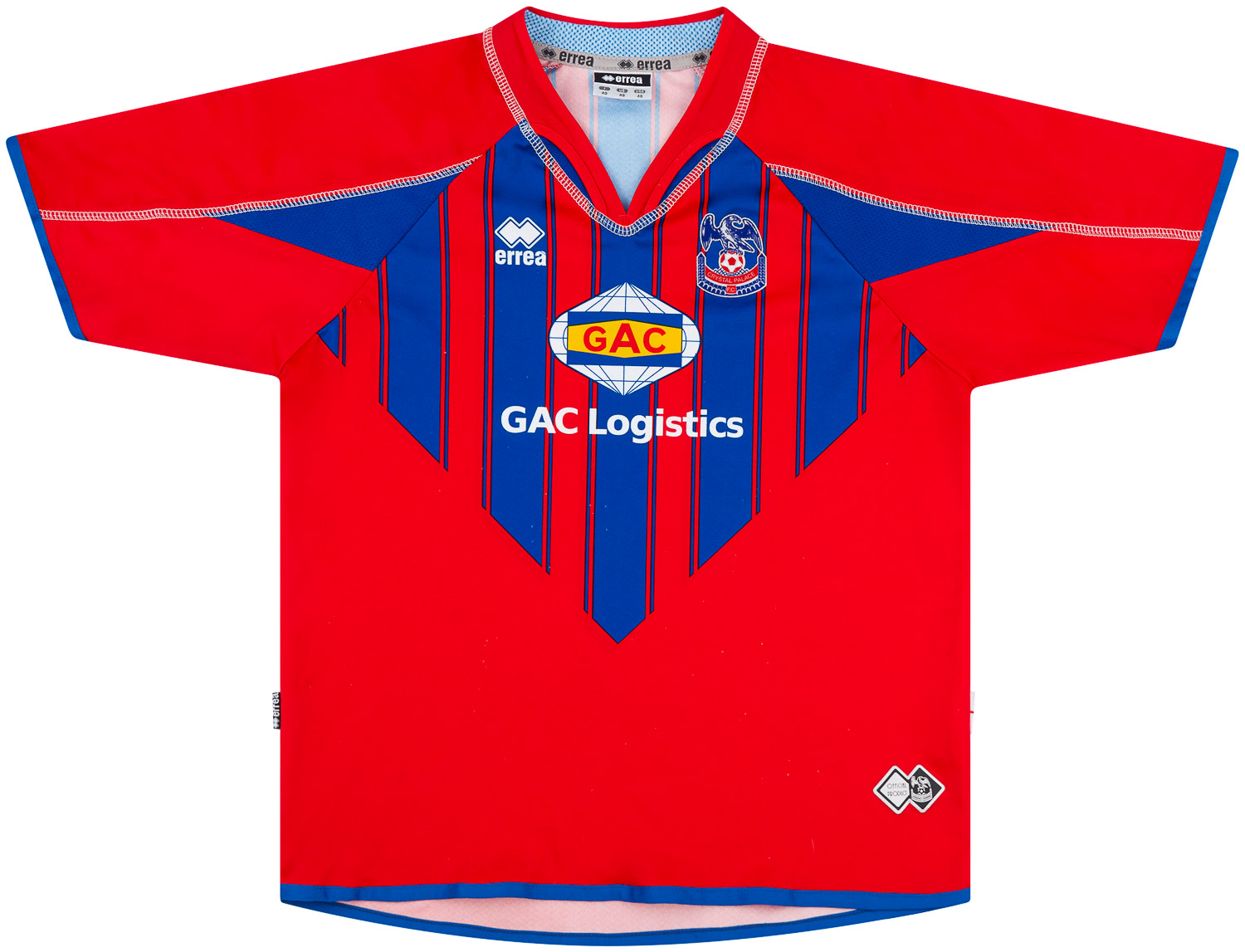 Crystal Palace Away football shirt 2006 - 2007. Sponsored by TBG Learning