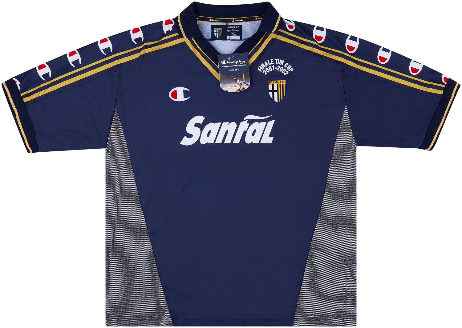 2001-02 Parma 'Signed' Coppa Italia Final Away Shirt *New w/Defects*
