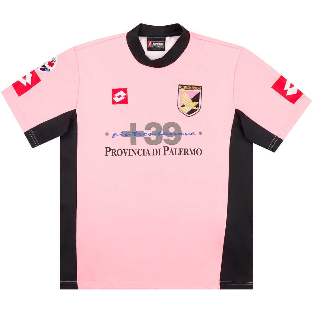 2004-05 Palermo Match Issue Home Shirt Zaccarado #2