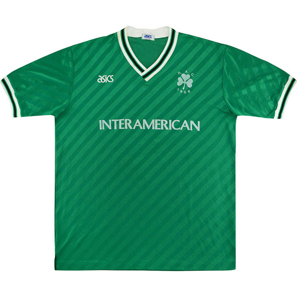 1991-92 Panathinaikos Match Worn European Cup Home Shirt #4 (Christodoulou) v Anderlecht