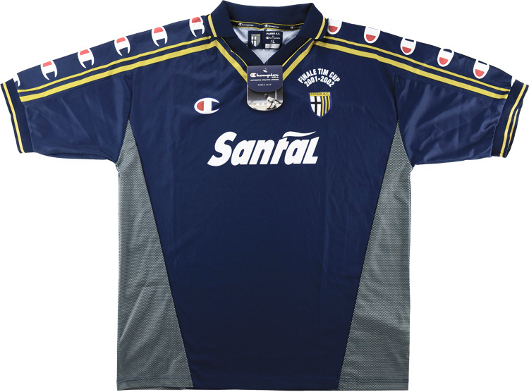 2001-02 Parma 'Signed' Coppa Italia Final Away Shirt