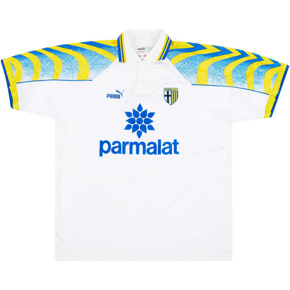 1995-96 Parma Match Worn Home Shirt #7 (Brolin) v Anderlecht