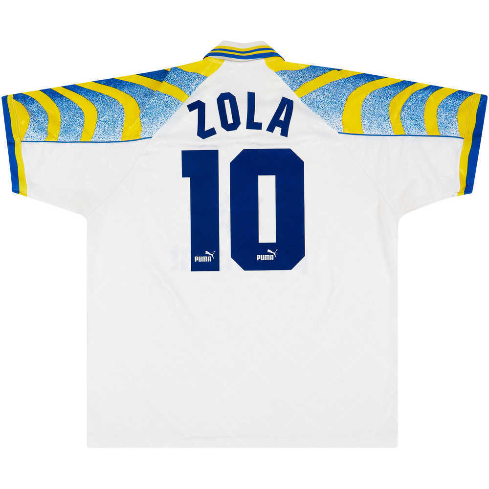 1995-97 Parma Home Shirt Zola #10 (Excellent) S