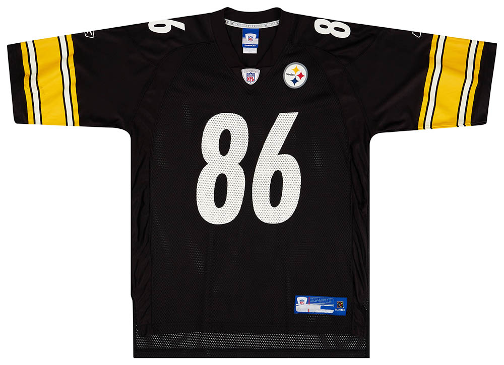 2006 PITTSBURGH STEELERS WARD #86 REEBOK ON FIELD SUPER BOWL XL JERSEY  (HOME) L