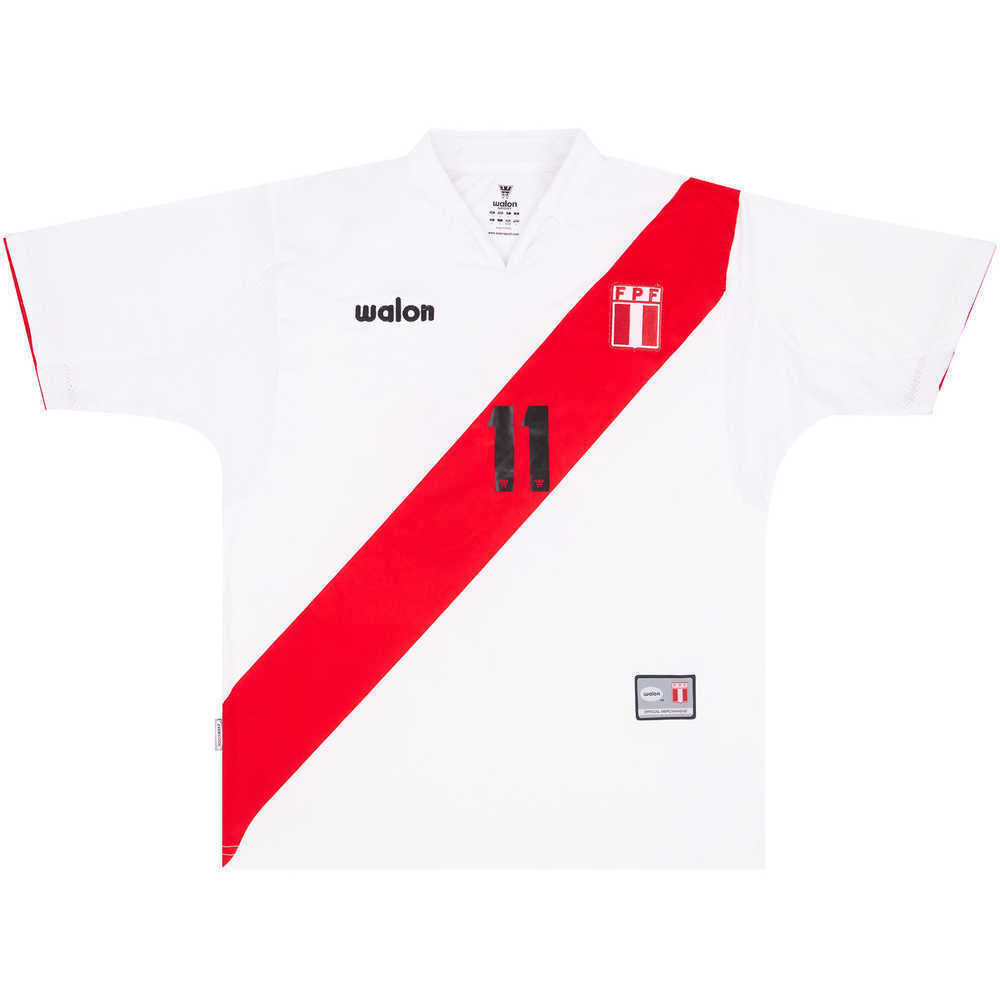 2006 Peru Match Issue Home Shirt #11 (v Trinidad and Tobago)