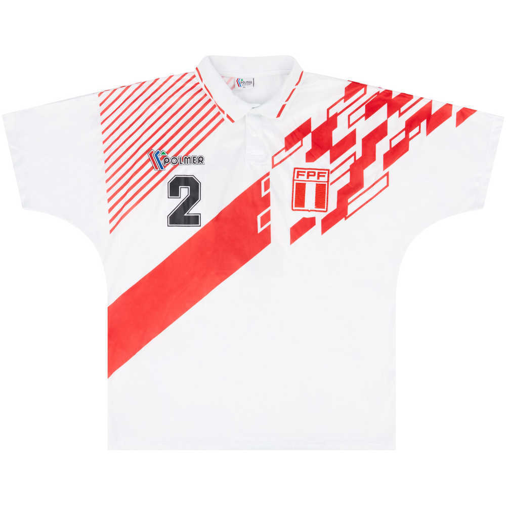 1993 Peru Match Worn Home Shirt #2 (v USA)