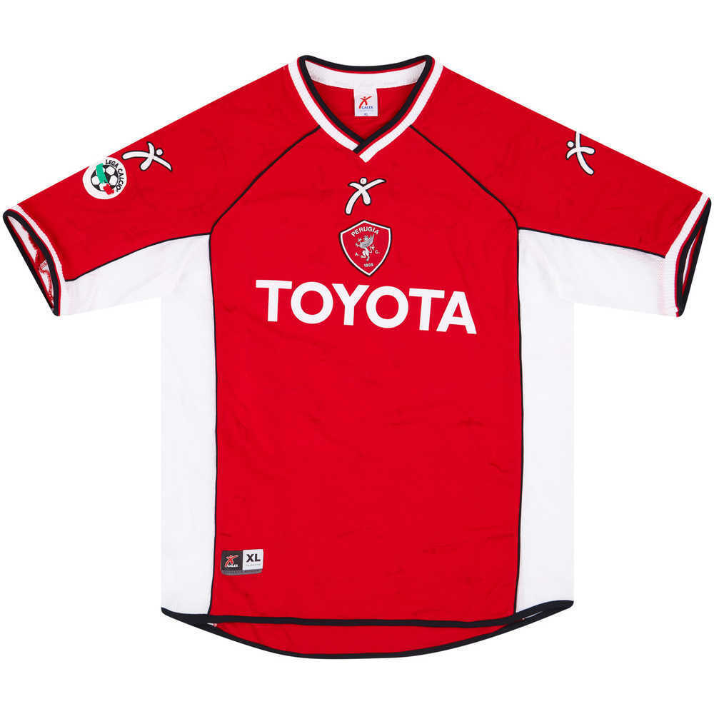2002-03 Perugia Match Issue Home Shirt Viali #31 (v Chievo)
