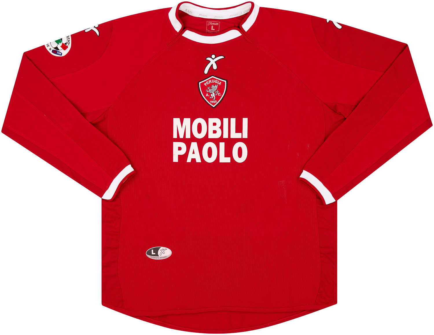2004-05 Perugia Match Issue Home Shirt Mascara #10