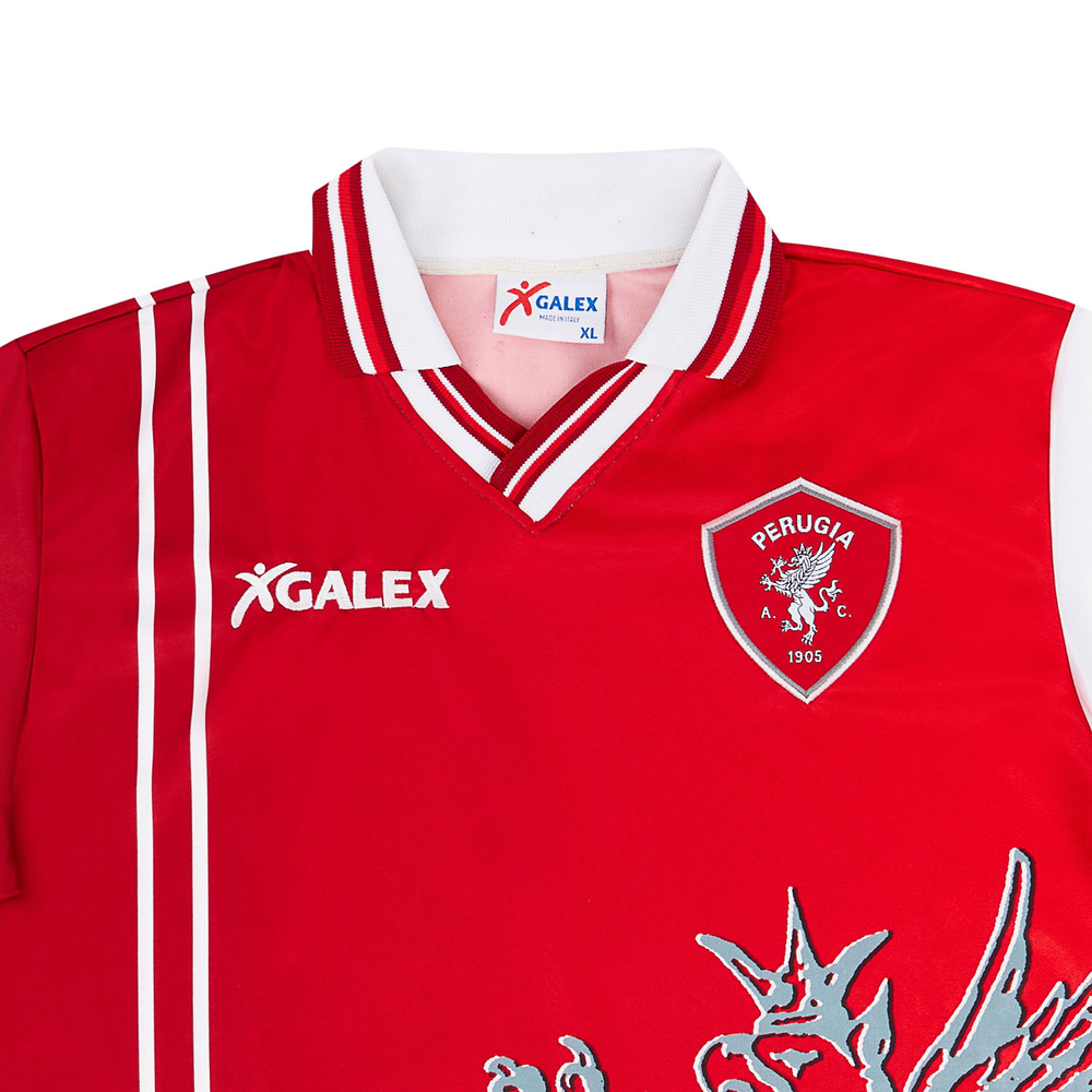 1998-99 Perugia Home Shirt Nakata #7 (Excellent) XL-Perugia Names & Numbers Legends