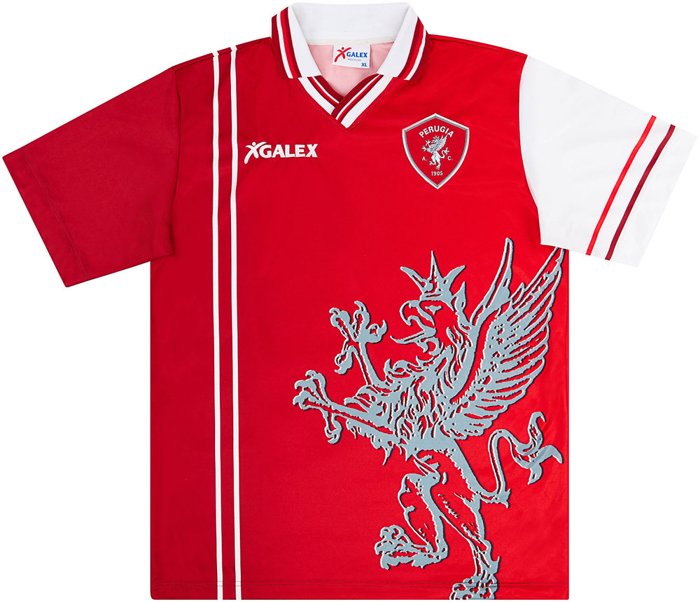 1998-99 Perugia Home Shirt Nakata #7 (Excellent) XL-Perugia Names & Numbers Legends