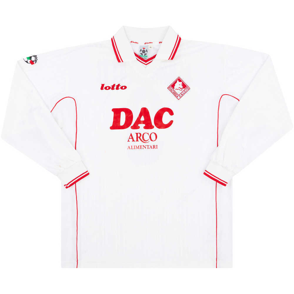 1998-99 Piacenza Match Worn Away L/S Shirt Manighetti #3 (v Roma)