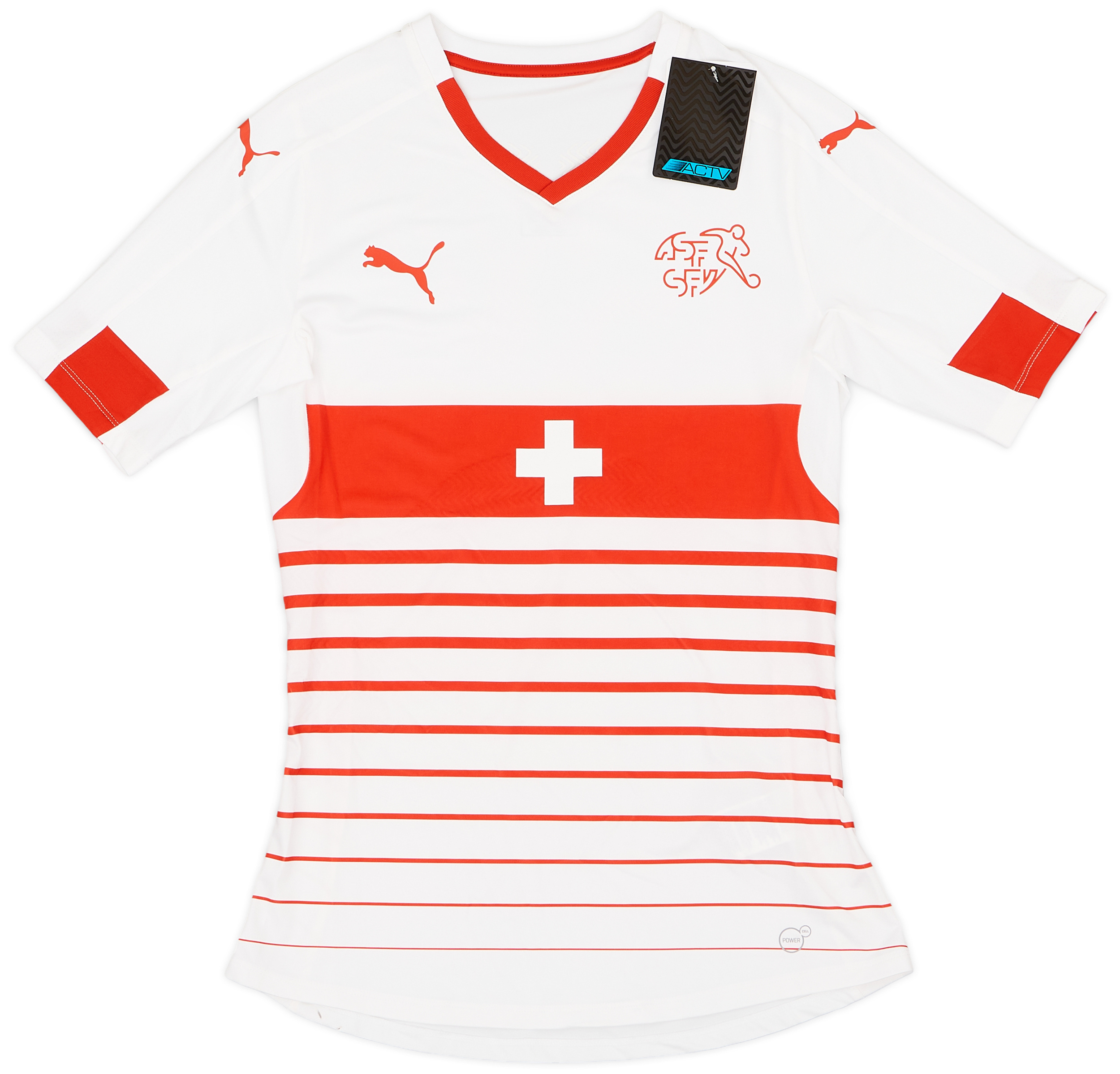 2016-17 Switzerland Player Issue Away Shirt ()