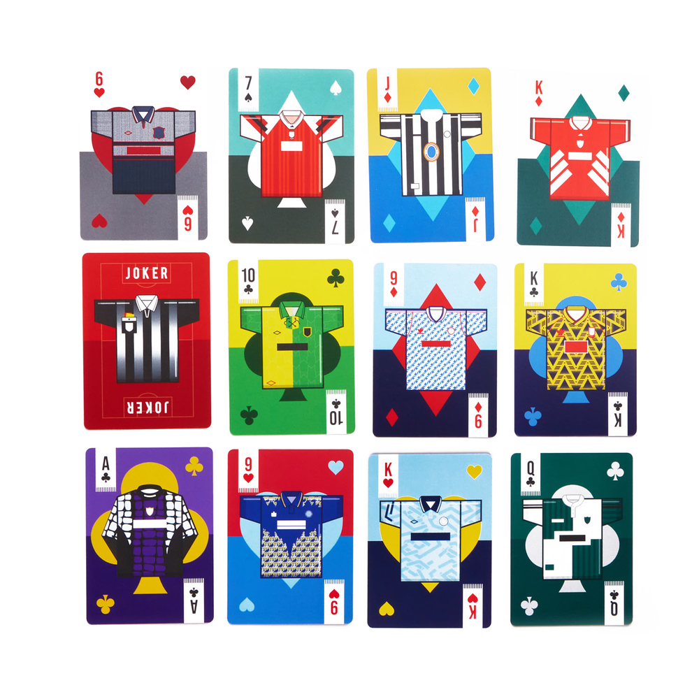 Classic Football Shirt Playing Cards - The 90s