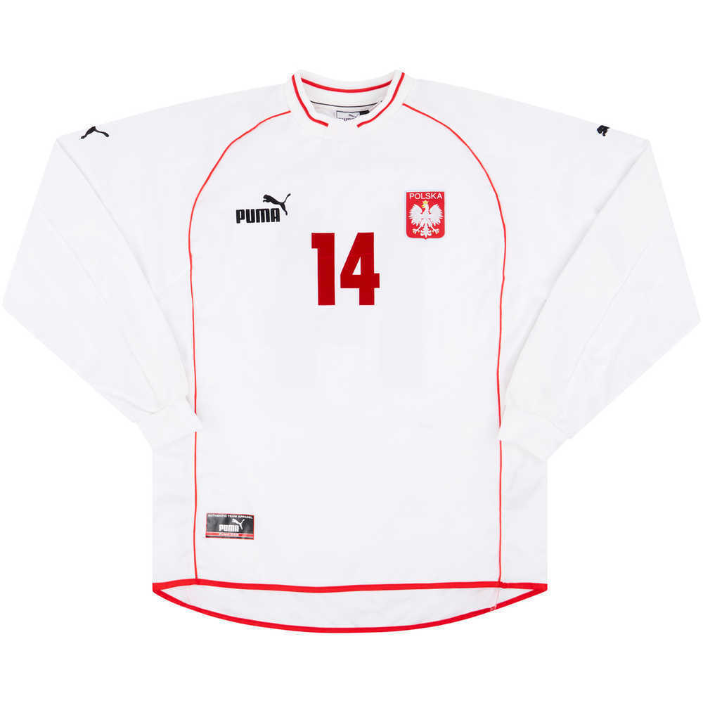 2002-03 Poland Match Issue Home L/S Shirt #14 (Żurawski) 