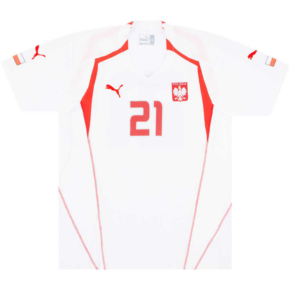 2004-05 Poland Match Issue Home Shirt #21 (v Wales)
