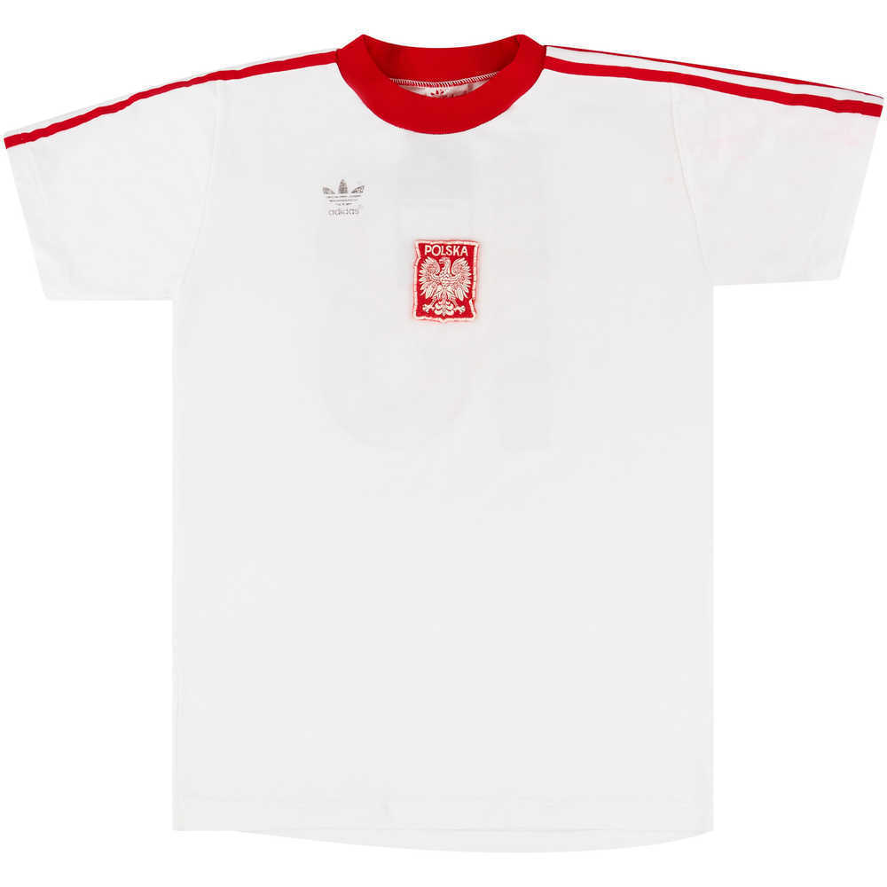 1980 Poland Match Issue Home Shirt #13 (v Scotland)