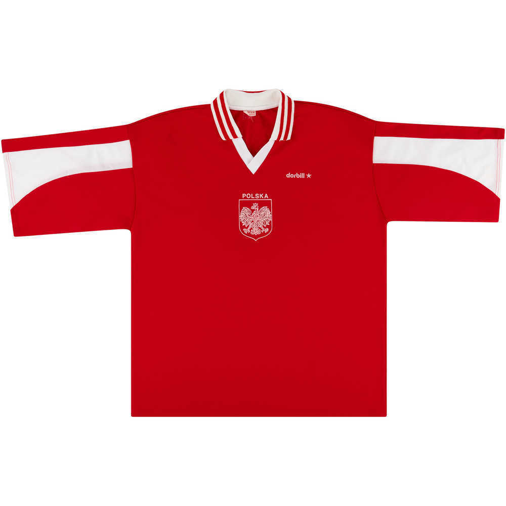 1993 Poland Under-21 Match Worn Away Shirt #9 (v England)