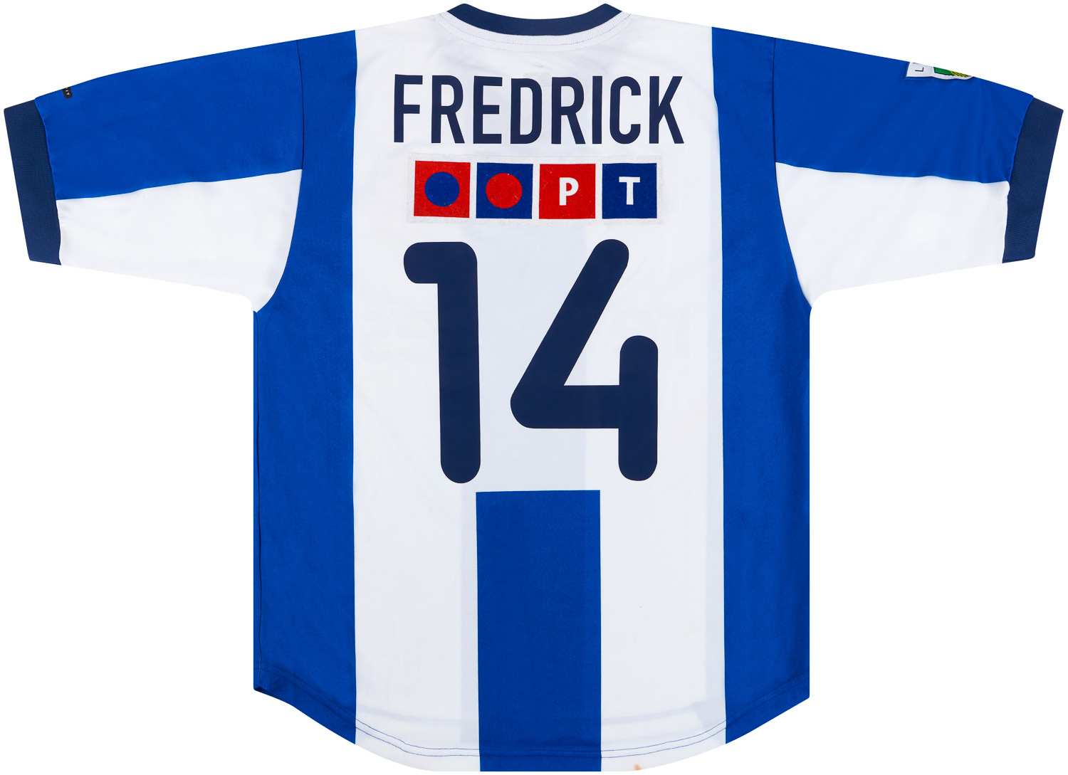 2001 Porto Match Issue Home Shirt Fredrick #14