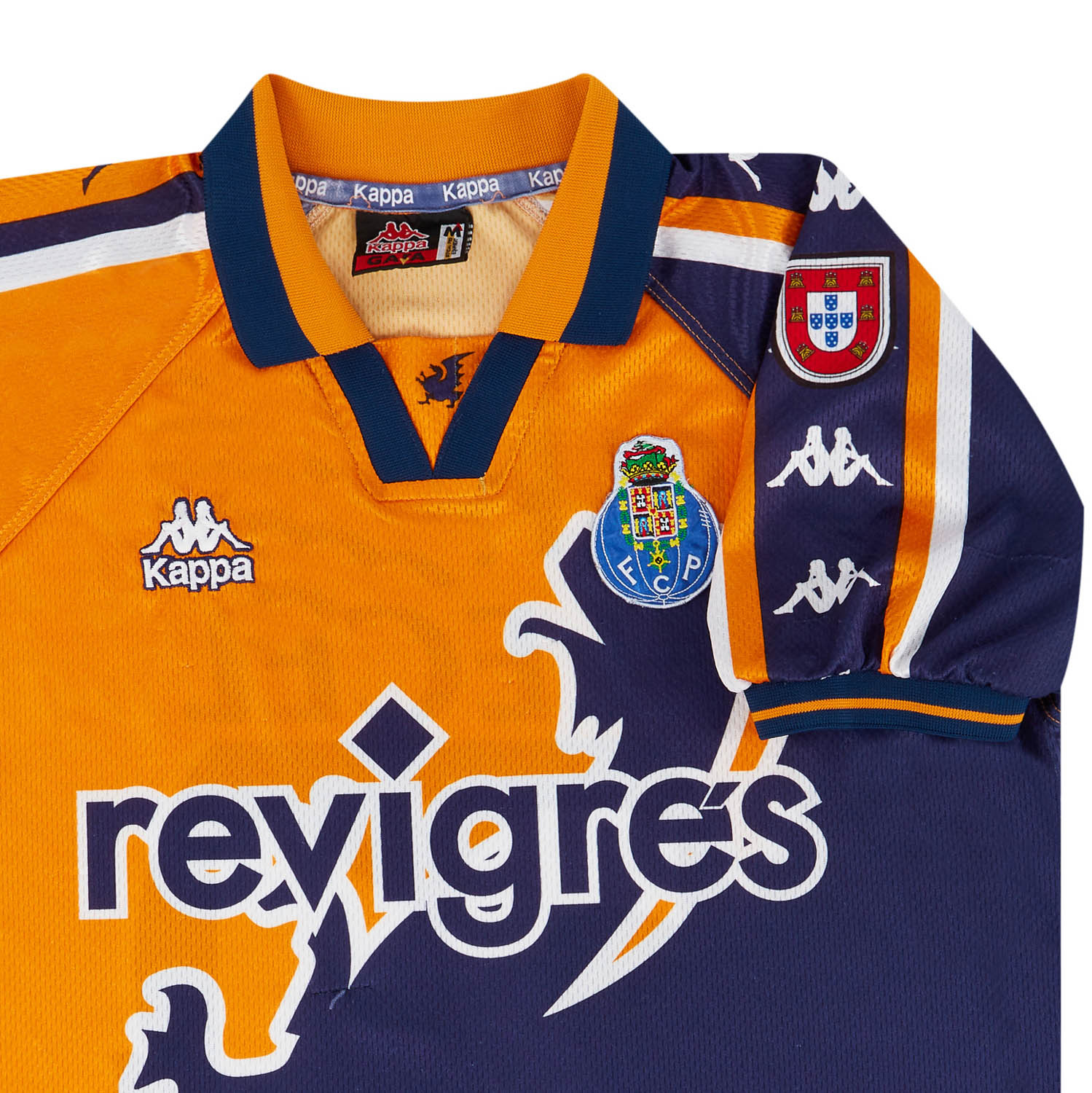 Porto Away football shirt 1997 - 1999. Sponsored by Revigres